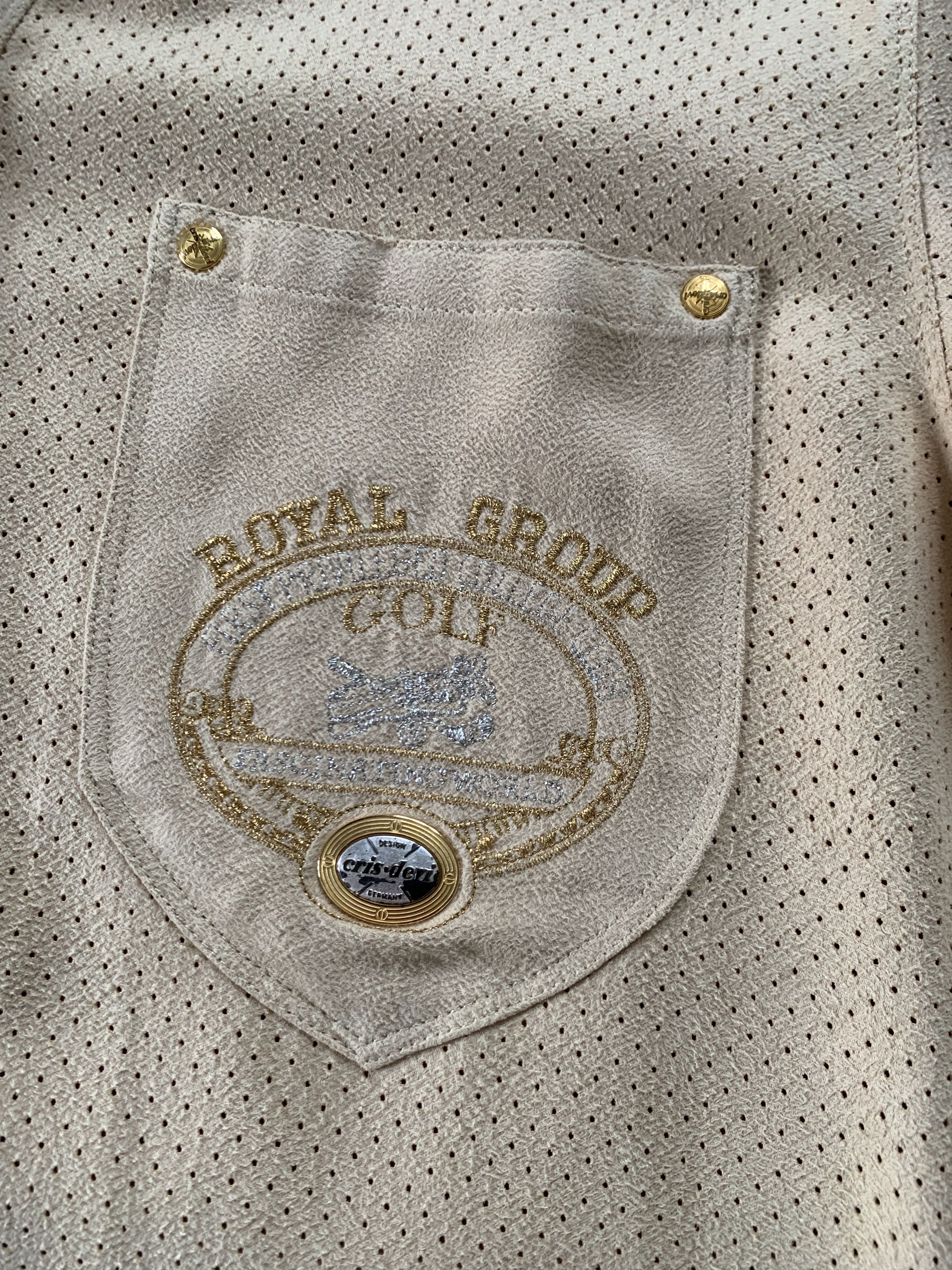 Designer × Vintage Vintage Perforated Golf Shirt Cris Devi Size US L / EU 52-54 / 3 - 5 Thumbnail