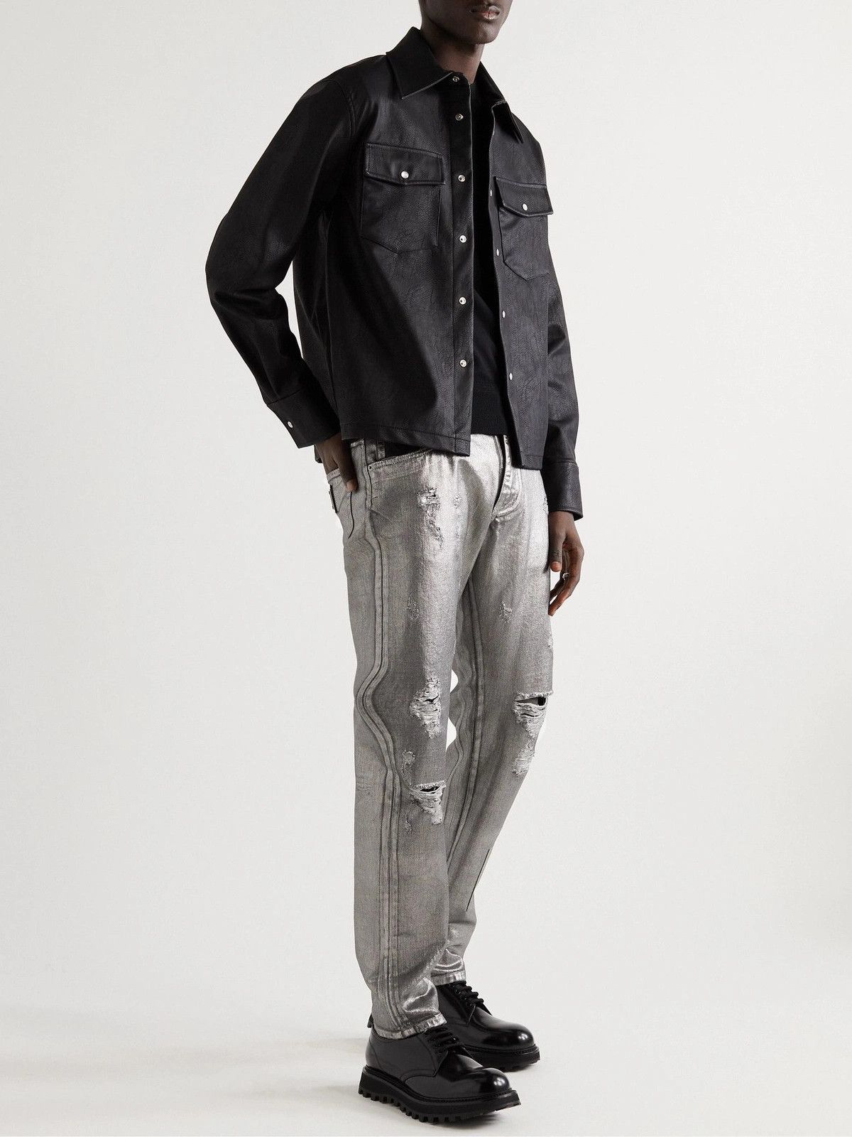 Dolce & Gabbana o1y0125 Logo Jeans in Grey Size US 36 / EU 52 - 2 Thumbnail