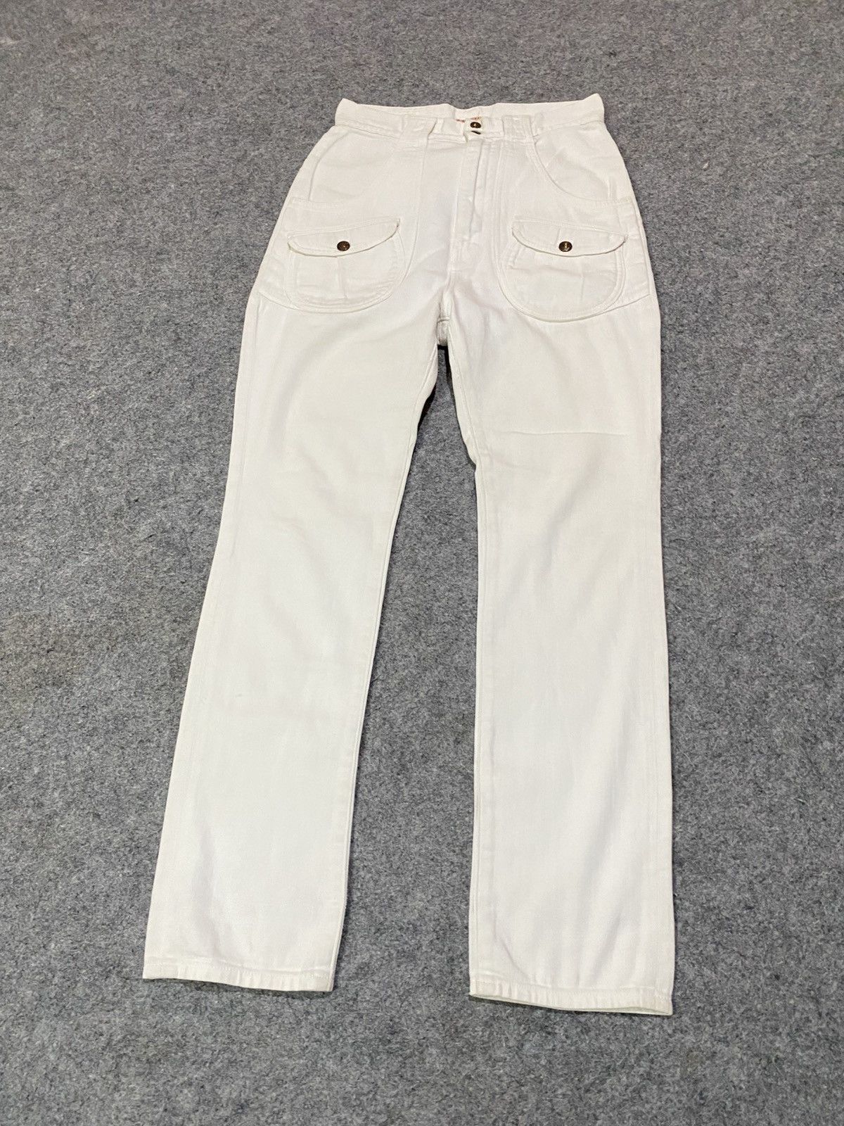 Kapital Kapital Japan White Buckleback Denim Size US 27 - 2 Thumbnail