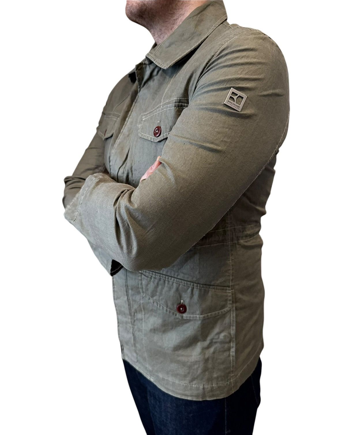 Hugo Boss Hugo Boss Orange Utility Khaki Military Jacket 50 Medium Size US M / EU 48-50 / 2 - 1 Thumbnail