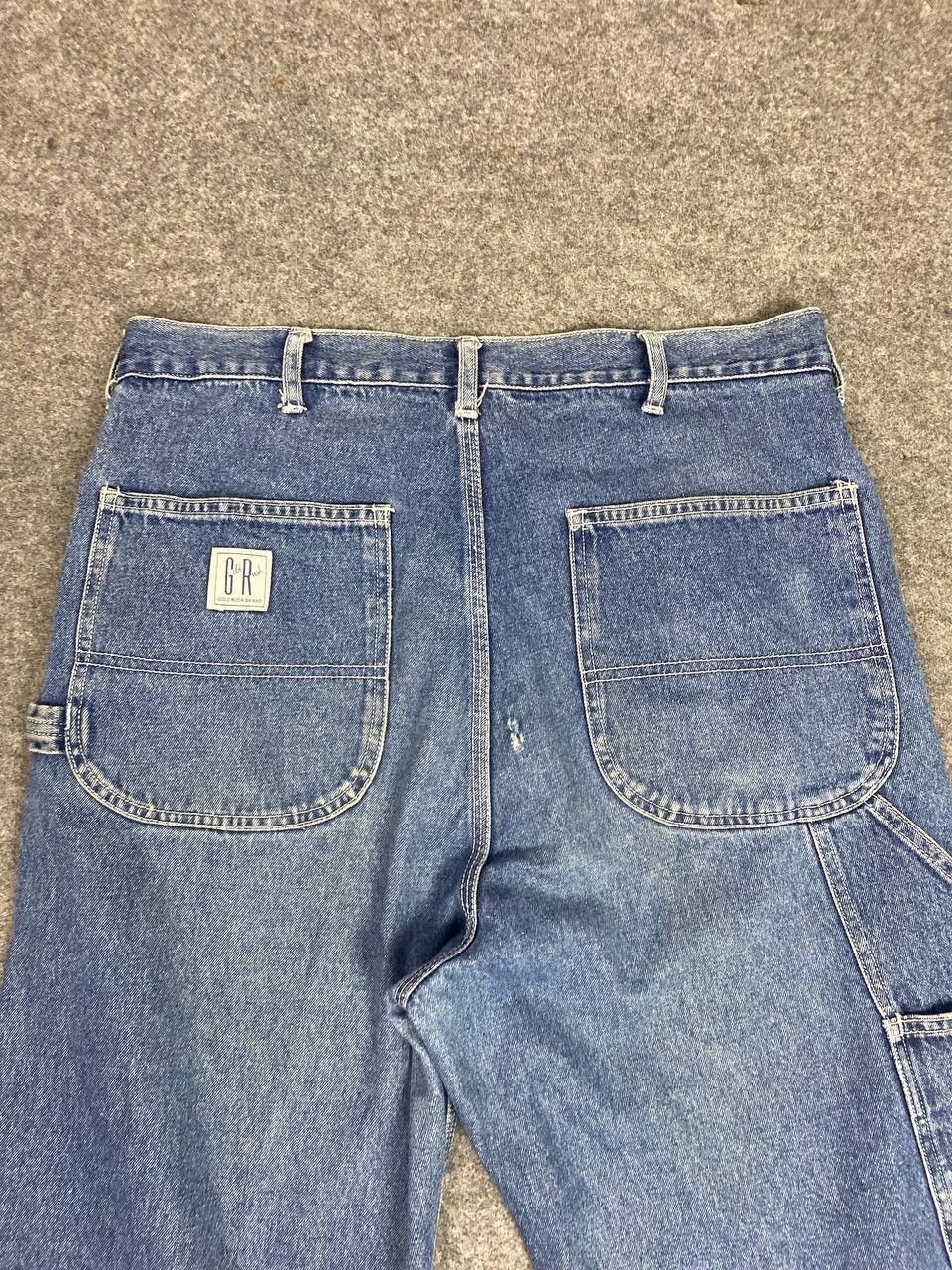 Japanese Brand vintage gold rush carpenter distressed denim Size US 35 - 3 Thumbnail