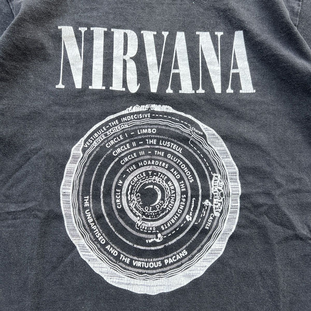 Vintage Vintage Sunfaded Nirvana Vestibule Band Tshirt Old Bootleg Size US M / EU 48-50 / 2 - 3 Thumbnail