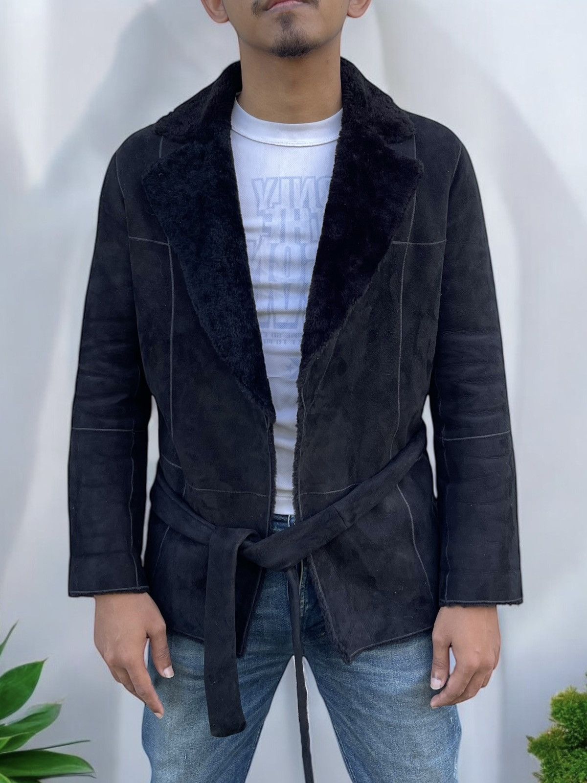 Loewe 🔥RARE🔥 LOEWE LAMBSKIN SHERLING LEATHER JACKET Size US S / EU 44-46 / 1 - 3 Thumbnail