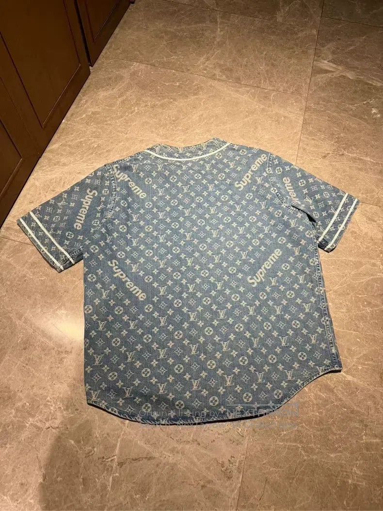 Louis Vuitton Louis Vuitton Supreme denim shirt Size US XXL / EU 58 / 5 - 2 Thumbnail