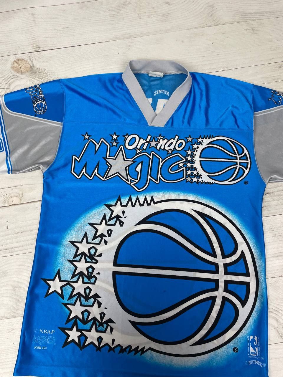 Nutmeg Vintage Nutmeg Mills Orlando Magic All Overprint Shirt 90s Size US M / EU 48-50 / 2 - 9 Thumbnail