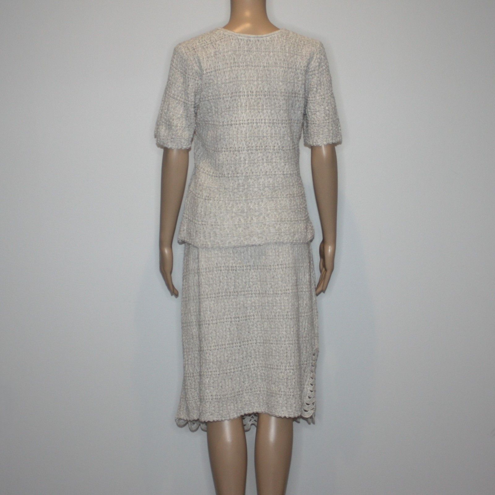 Other Crochet Knit Skirt and Top with Scalloped Lace Hem Size L / US 10 / IT 46 - 4 Thumbnail