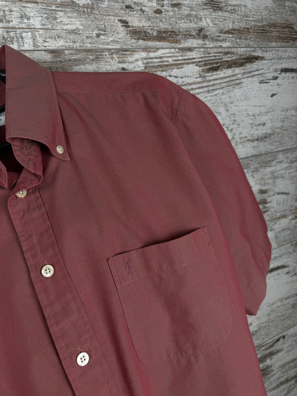 Vintage Mens Vintage Yves Saint Laurent Shirts button up pour homme Size US M / EU 48-50 / 2 - 3 Thumbnail