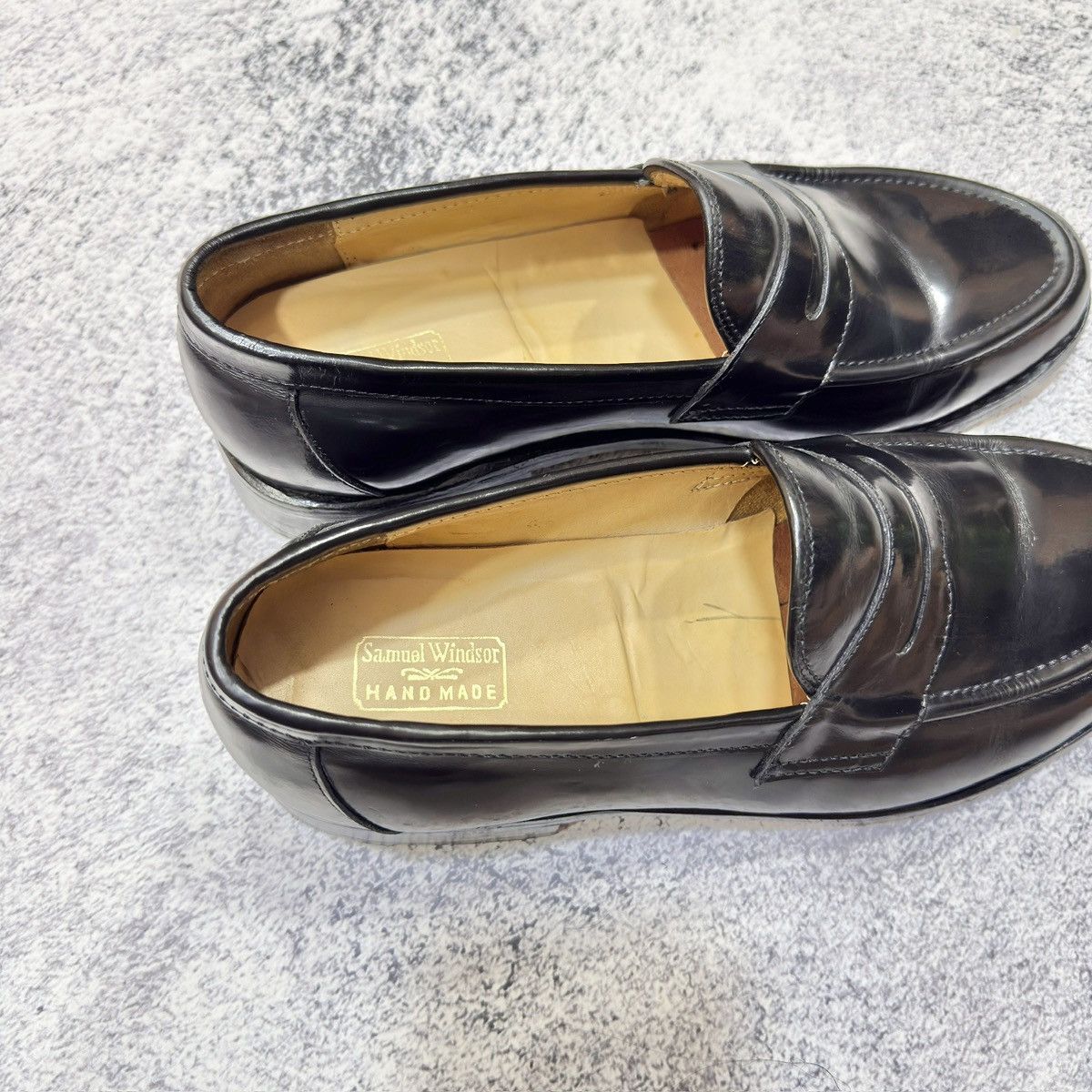 Designer × Handmade Samuel Windsor Penny Loafers US9 UK8 EU42 Size US 9 / EU 42 - 14 Thumbnail
