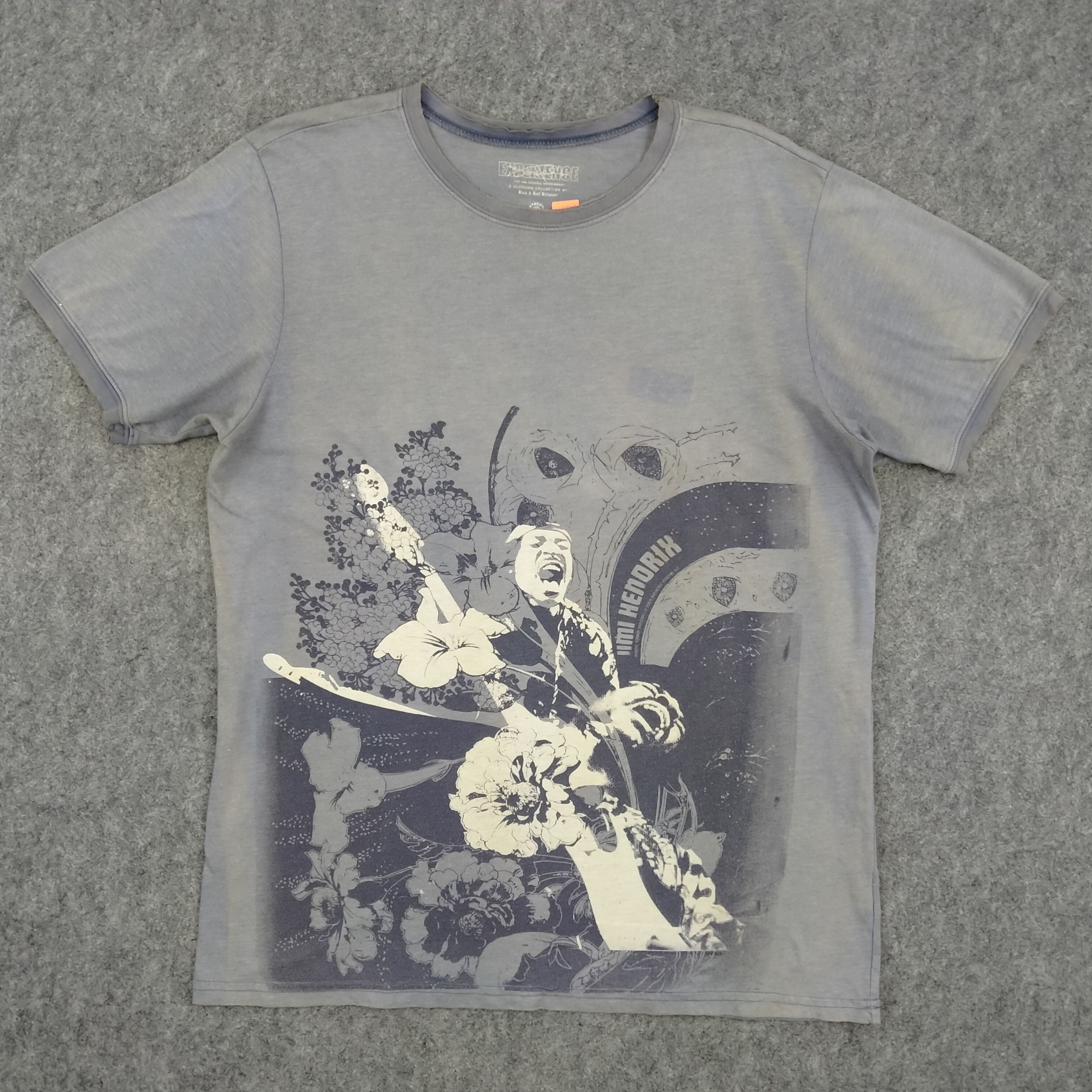 Band Tees Vintage Distressed Jimi Hendrix Large Tshirt - G081 Size US L / EU 52-54 / 3 - 1 Thumbnail