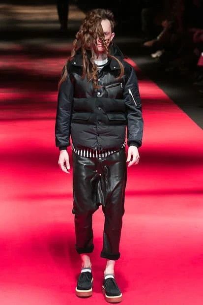 Comme des Garcons AW2013 Comme des Garçons Ganryu Black Leather Hooded Puffer Nylon Jacket Size US S / EU 44-46 / 1 - 2 Thumbnail