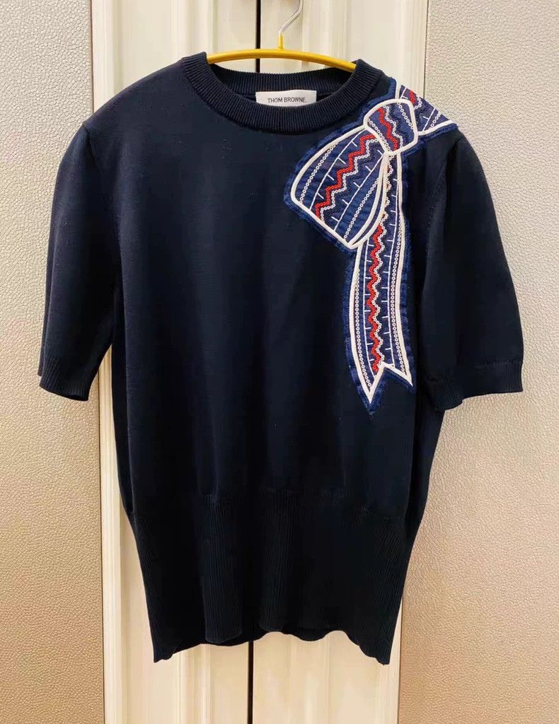 Thom Browne Thom Browne Blue Knit Sweater M Size US M / EU 48-50 / 2 - 1 Thumbnail