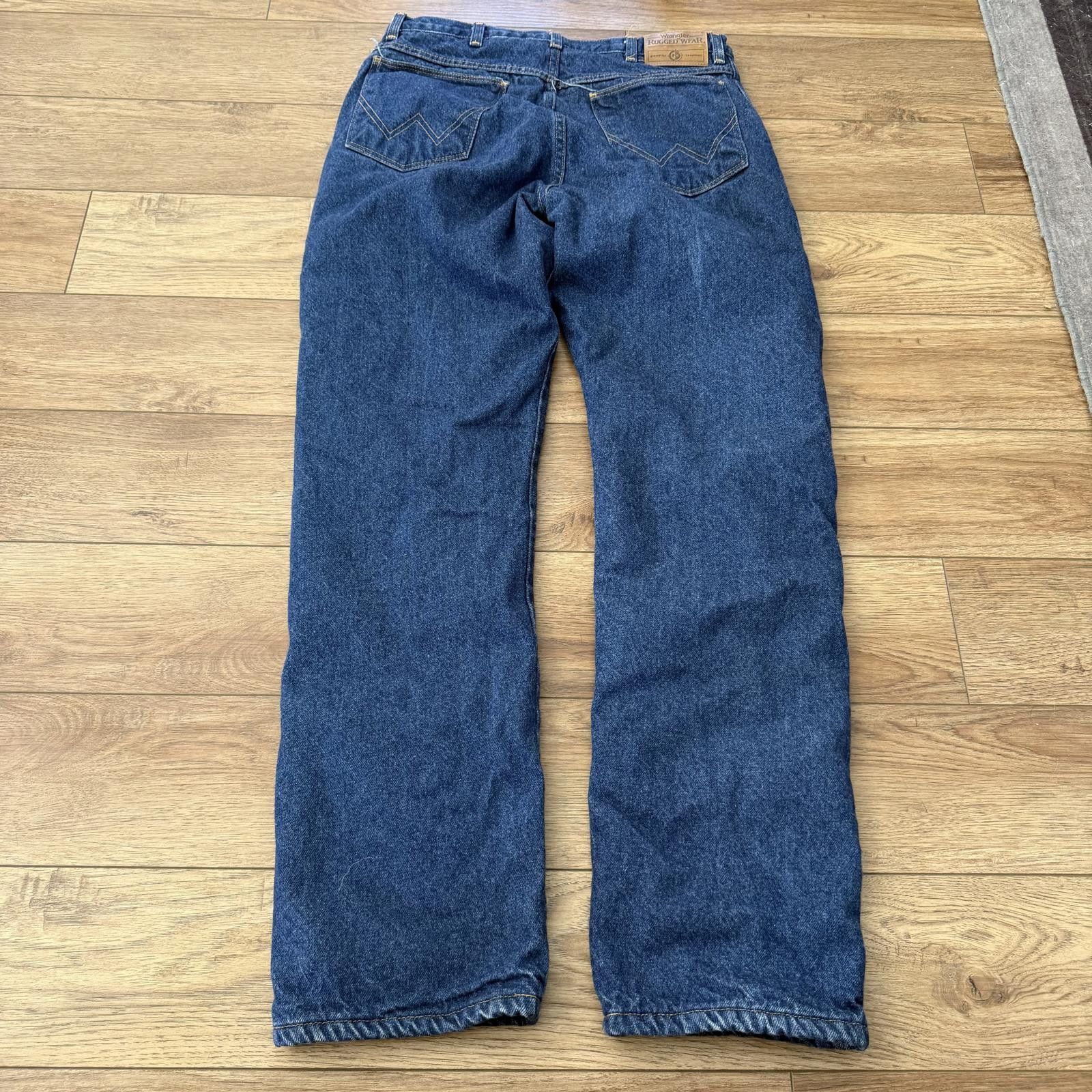 Wrangler Vintage Wrangler Rugged Wear Red Lined Jeans Heavyweight Y2K Size US 34 / EU 50 - 6 Thumbnail