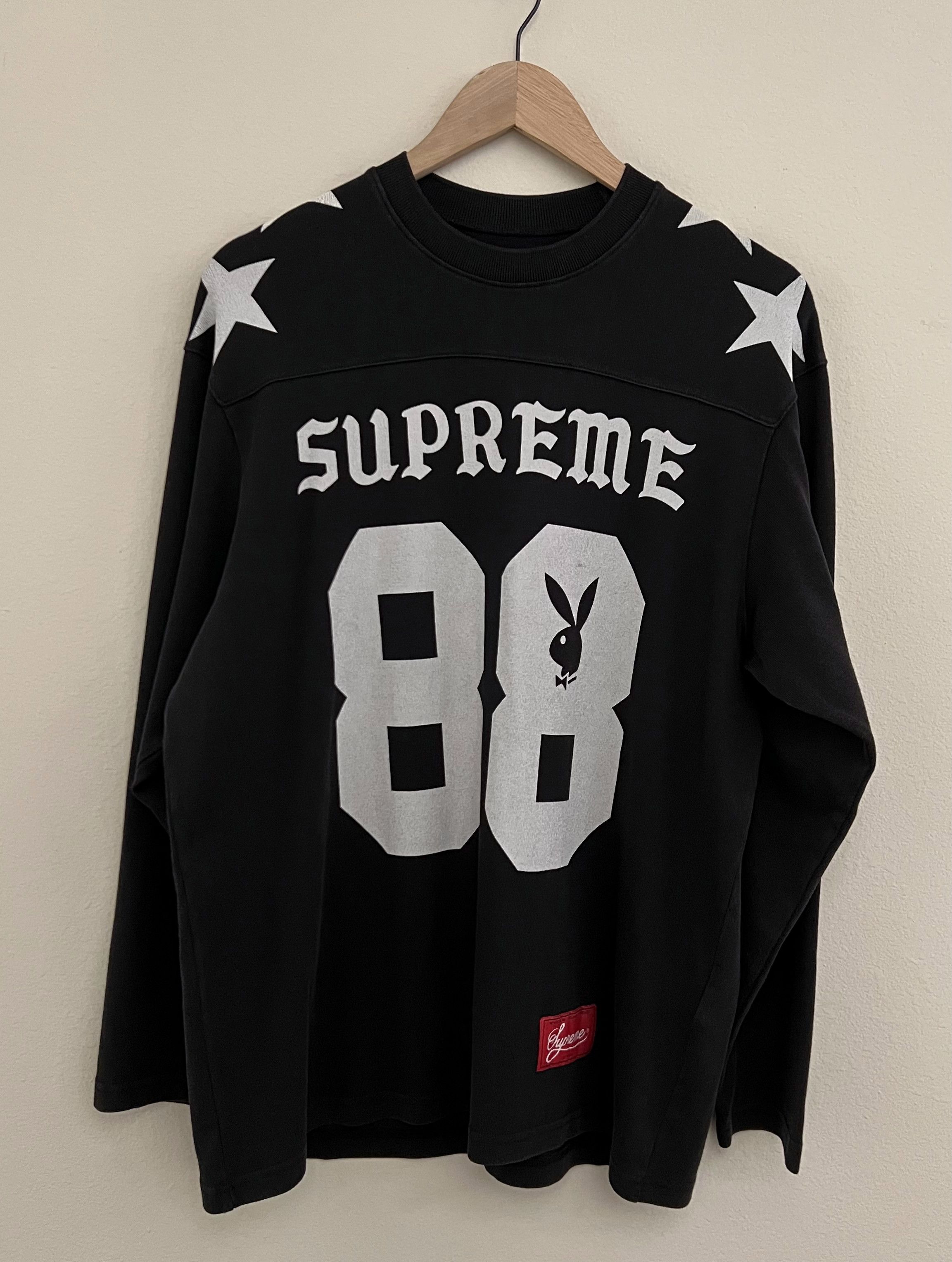 Supreme Supreme 99 Long Sleeve Football Top (Black) | Grailed
