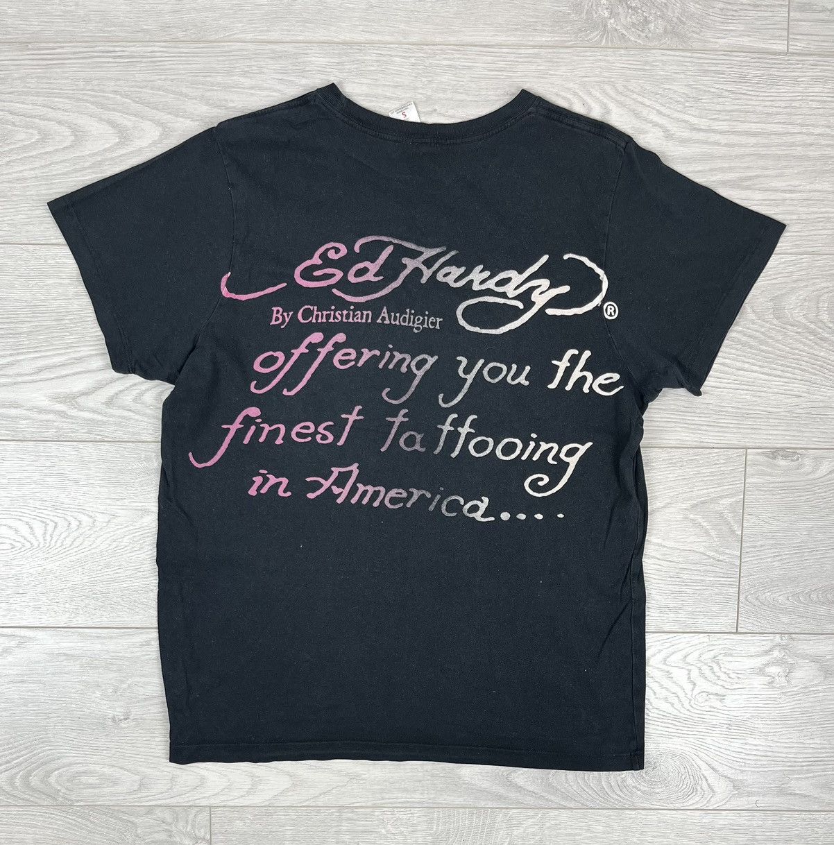 Ed Hardy Ed Hardy Christian Audigier Vintage Y2K Tattoo T Shirt Size US S / EU 44-46 / 1 - 2 Thumbnail