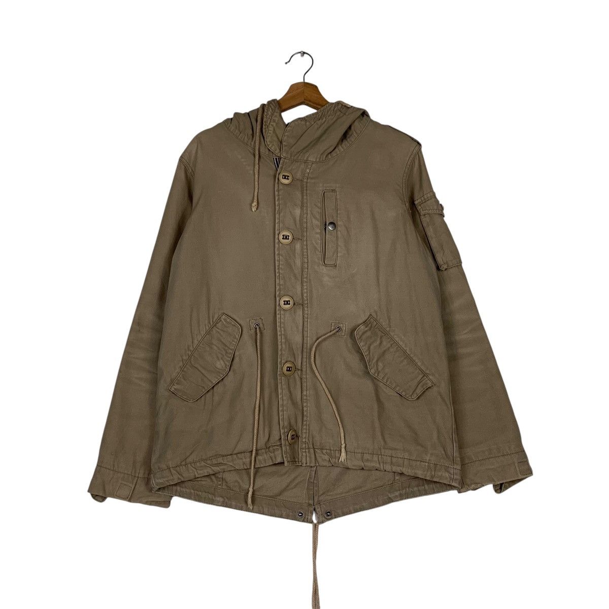 Japanese Brand DOG HOUSE Vintage Wear Hooded Jacket #1305-C59 Size US L / EU 52-54 / 3 - 1 Thumbnail
