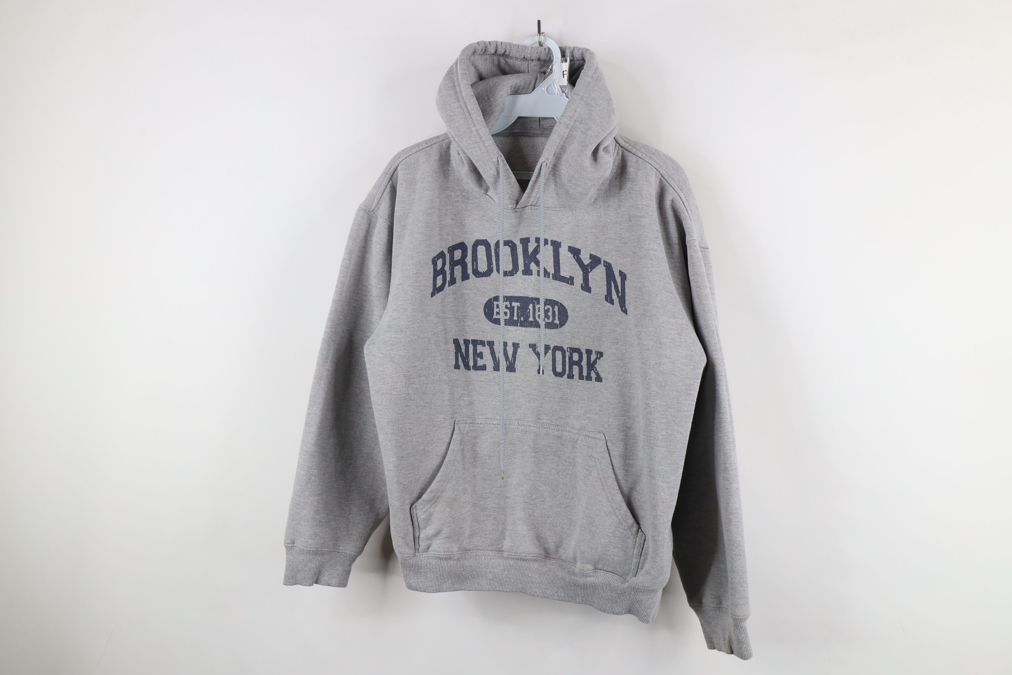 Vintage Vintage 90s Streetwear Brooklyn New York Hoodie Sweatshirt Size US S / EU 44-46 / 1 - 1 Thumbnail
