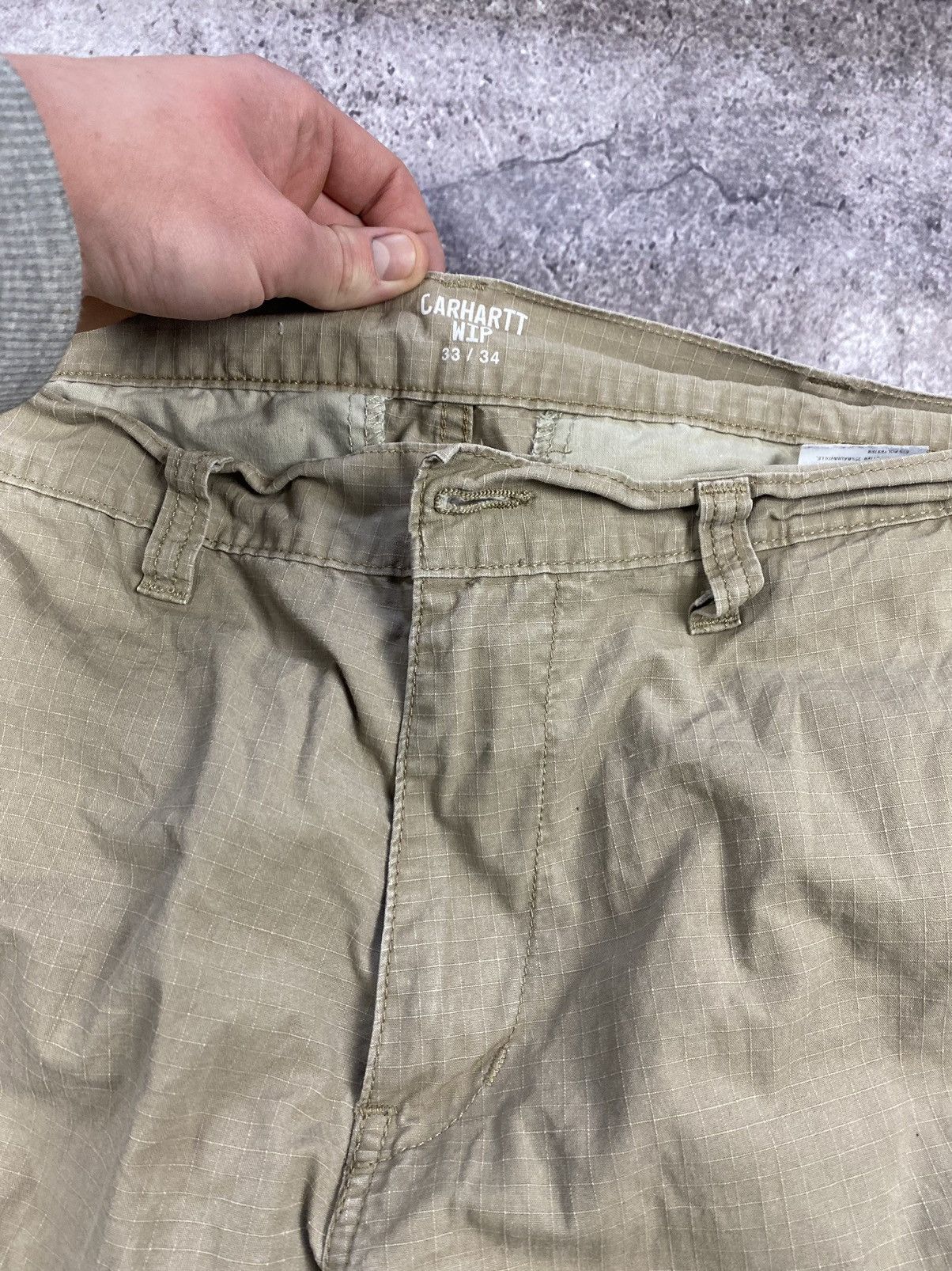 Carhartt × Vintage × Wrangler Crazy vintage y2k baggy wide carhartt style cargo pant skate Size US 33 - 8 Thumbnail