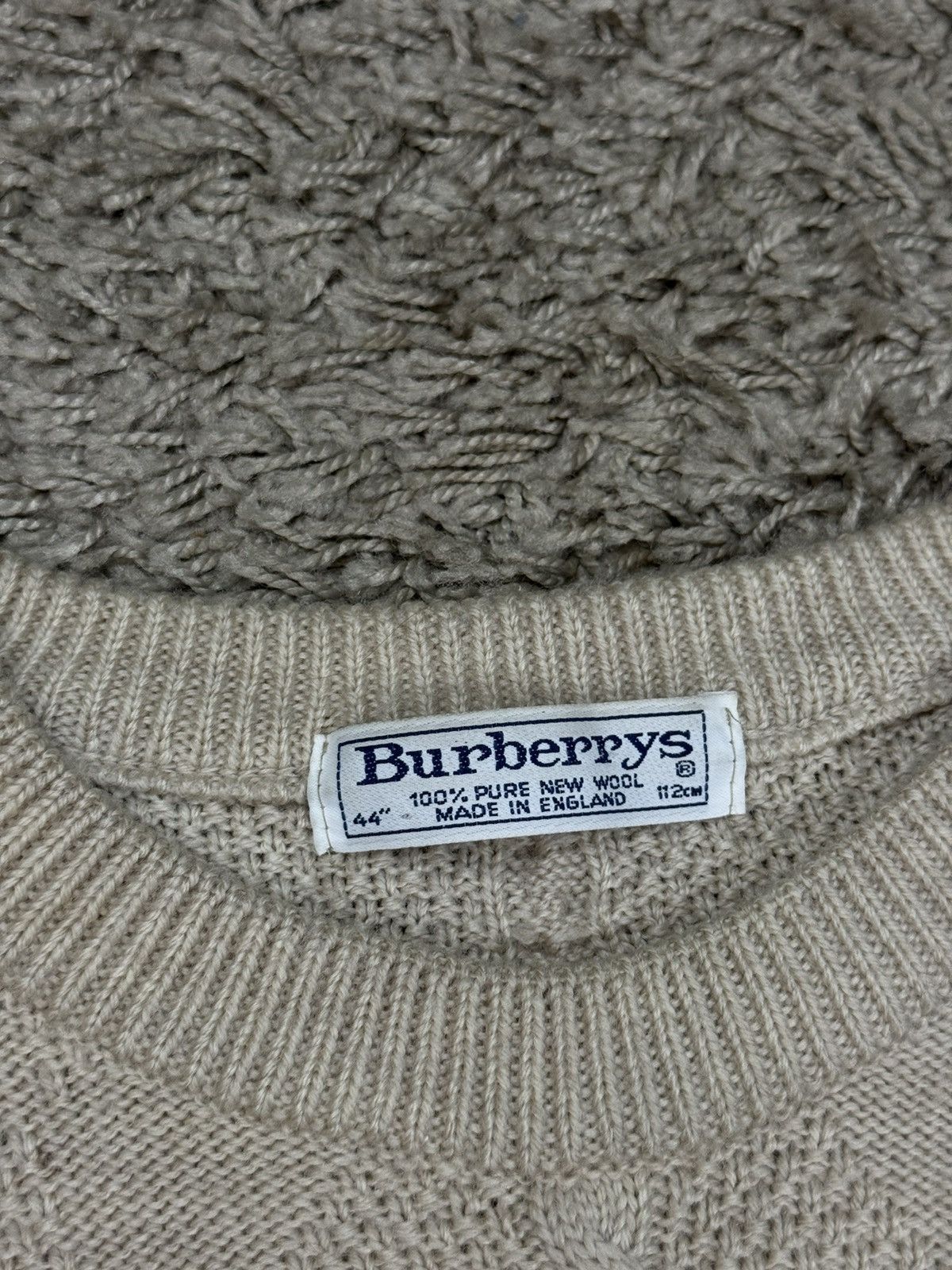 Burberry × Vintage Vintage rare sweater Burberry central logo original item Size US L / EU 52-54 / 3 - 3 Thumbnail