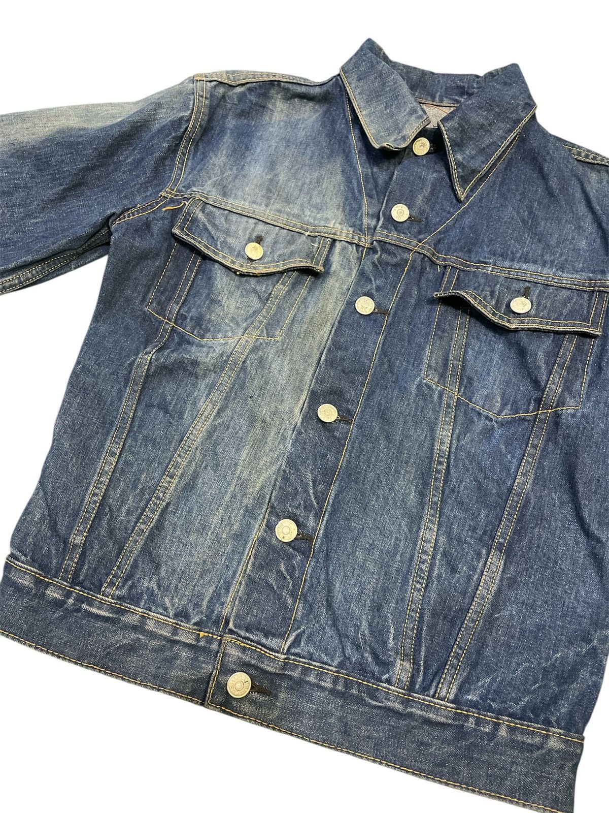 Denim & Co. Vintage Canton Selvedge Made in USA Denim Jacket Size US M / EU 48-50 / 2 - 2 Thumbnail