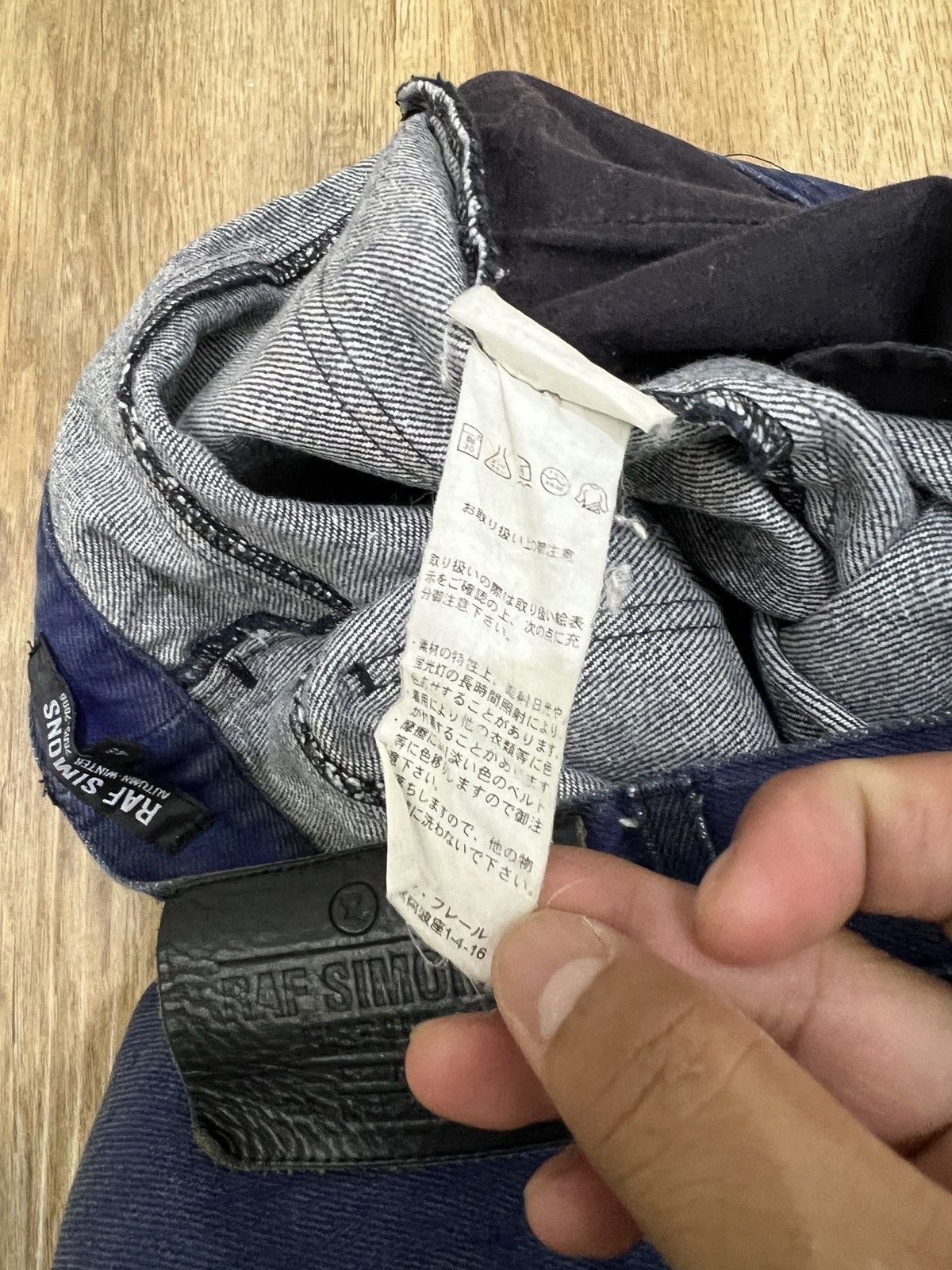 Designer × Japanese Brand × Raf Simons VINTAGE RAF SIMONS AUTUMN WINTER 2005-2006 DESIGNER DENIM Size US 30 / EU 46 - 14 Thumbnail