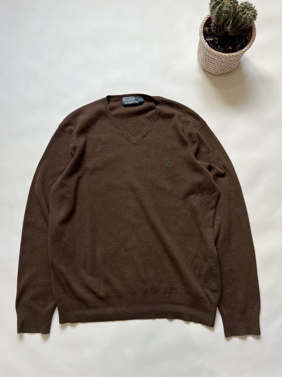 Polo Ralph Lauren Vintage Polo Ralph Lauren Brown Sweater Classic Size US S / EU 44-46 / 1 - 1 Thumbnail