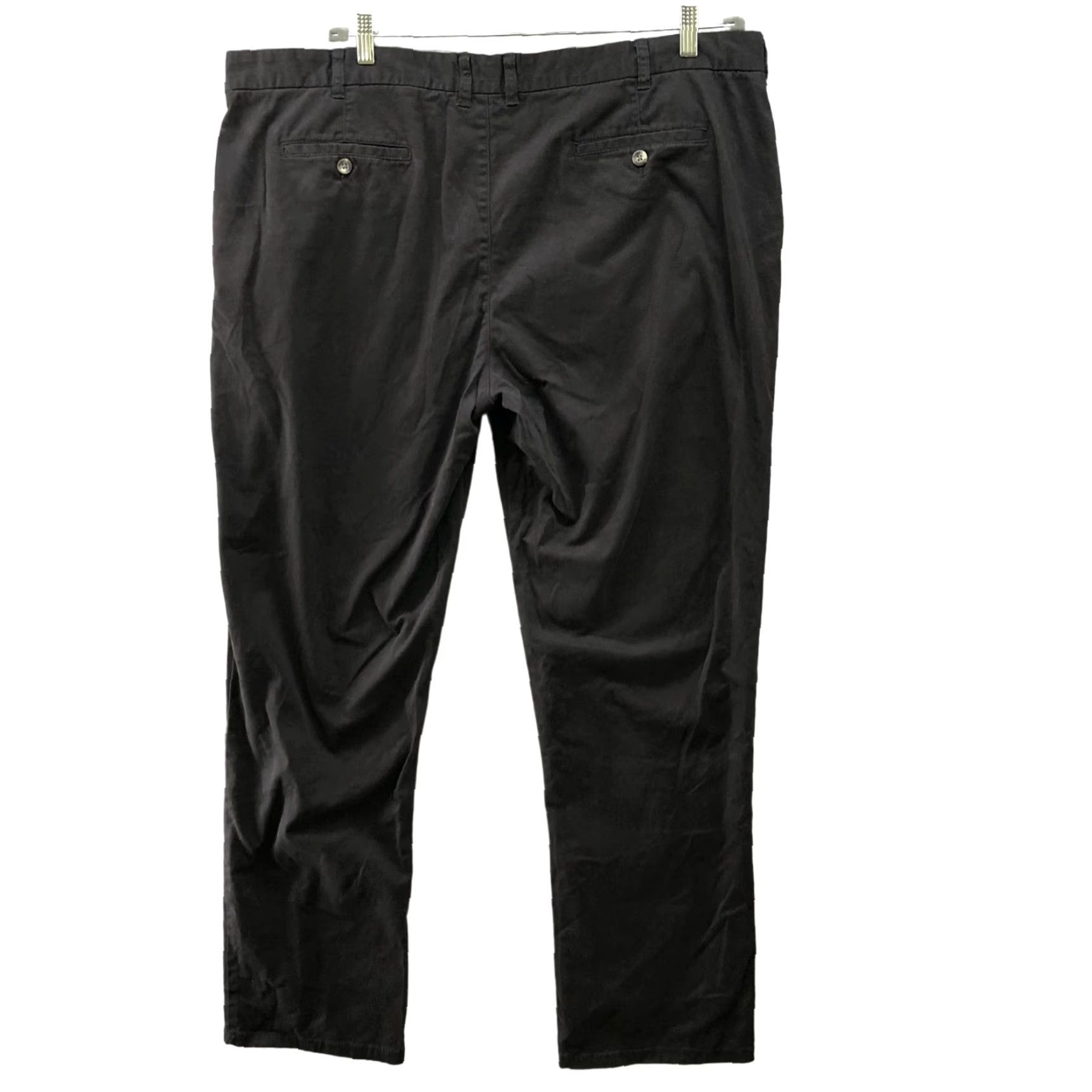 Denim & Co. Denim & Co. Primark Chino Pants Mens 44x32 Black Slim Fit Stretch Button Fly Flat Front Flat Size US 44 / EU 60 - 2 Thumbnail
