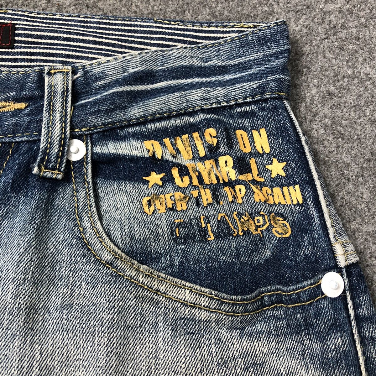 Vintage 🔥Rare🔥 Japanese Brand DAMINATE Handcrafted Jeans Size US 28 / EU 44 - 8 Thumbnail