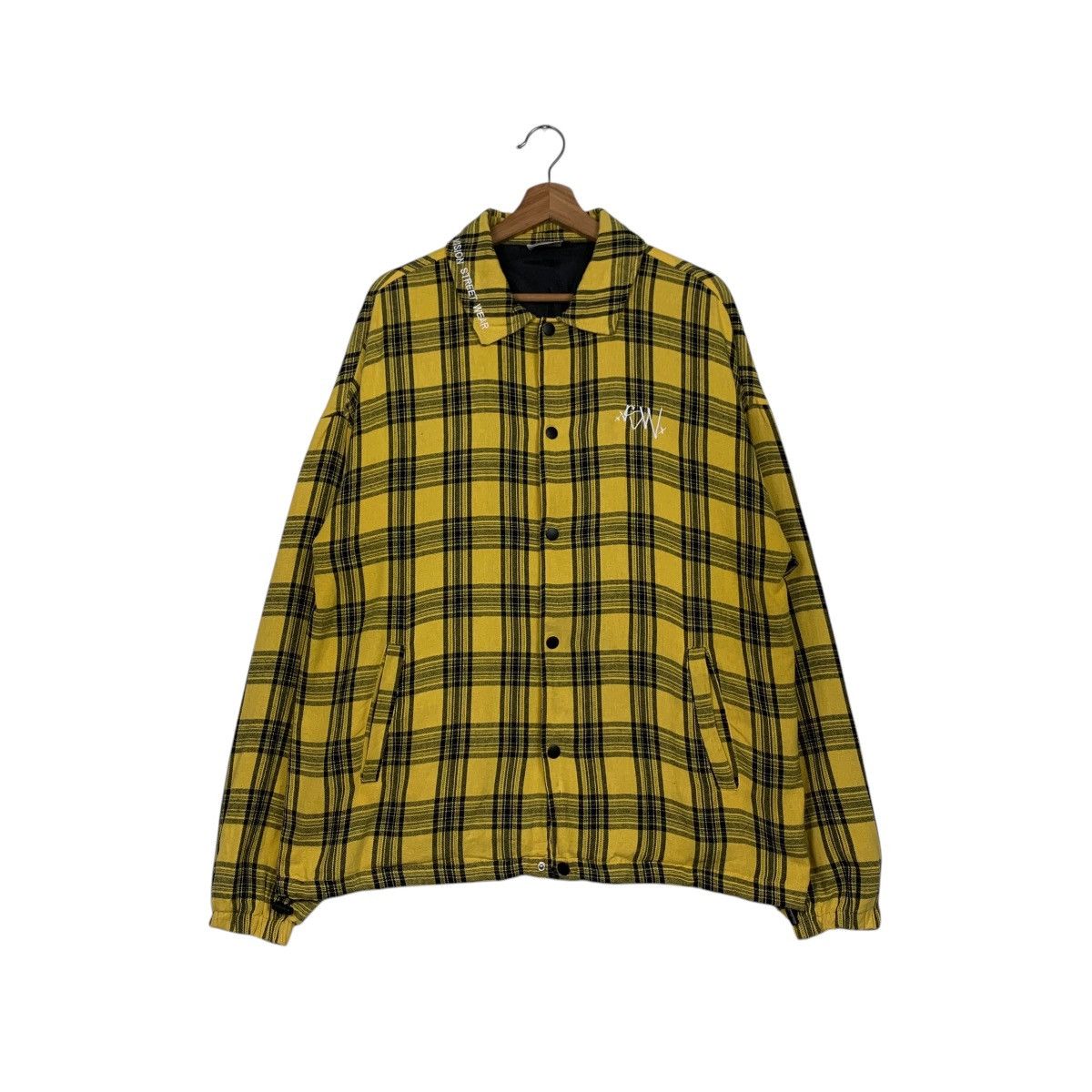Vision Streetwear VISION STREETWEAR Big Logo Yellow Checked Jacket #1574-C70 Size US M / EU 48-50 / 2 - 3 Thumbnail