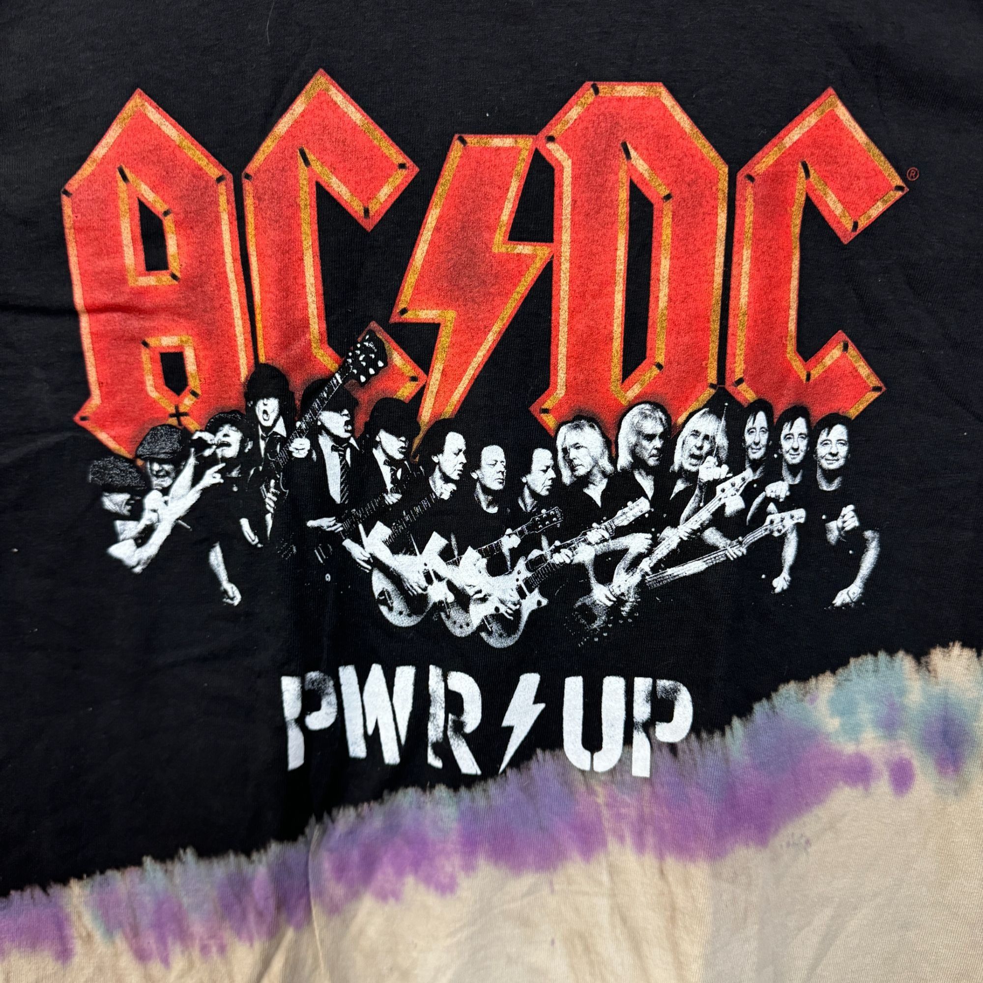 AC/DC AC/DC Power Up Album Art Heavy Metal Dip Dye small Size US S / EU 44-46 / 1 - 2 Thumbnail