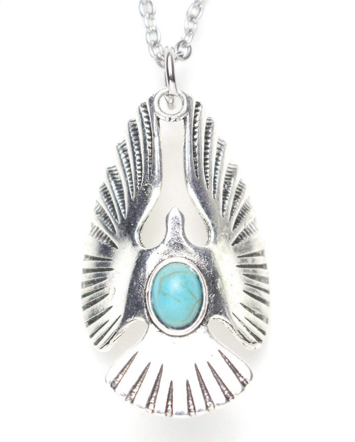 Vintage 2000S JAPANESE MADE THUNDERBIRD TURQUOISE NECKLACE Size ONE SIZE - 1 Thumbnail