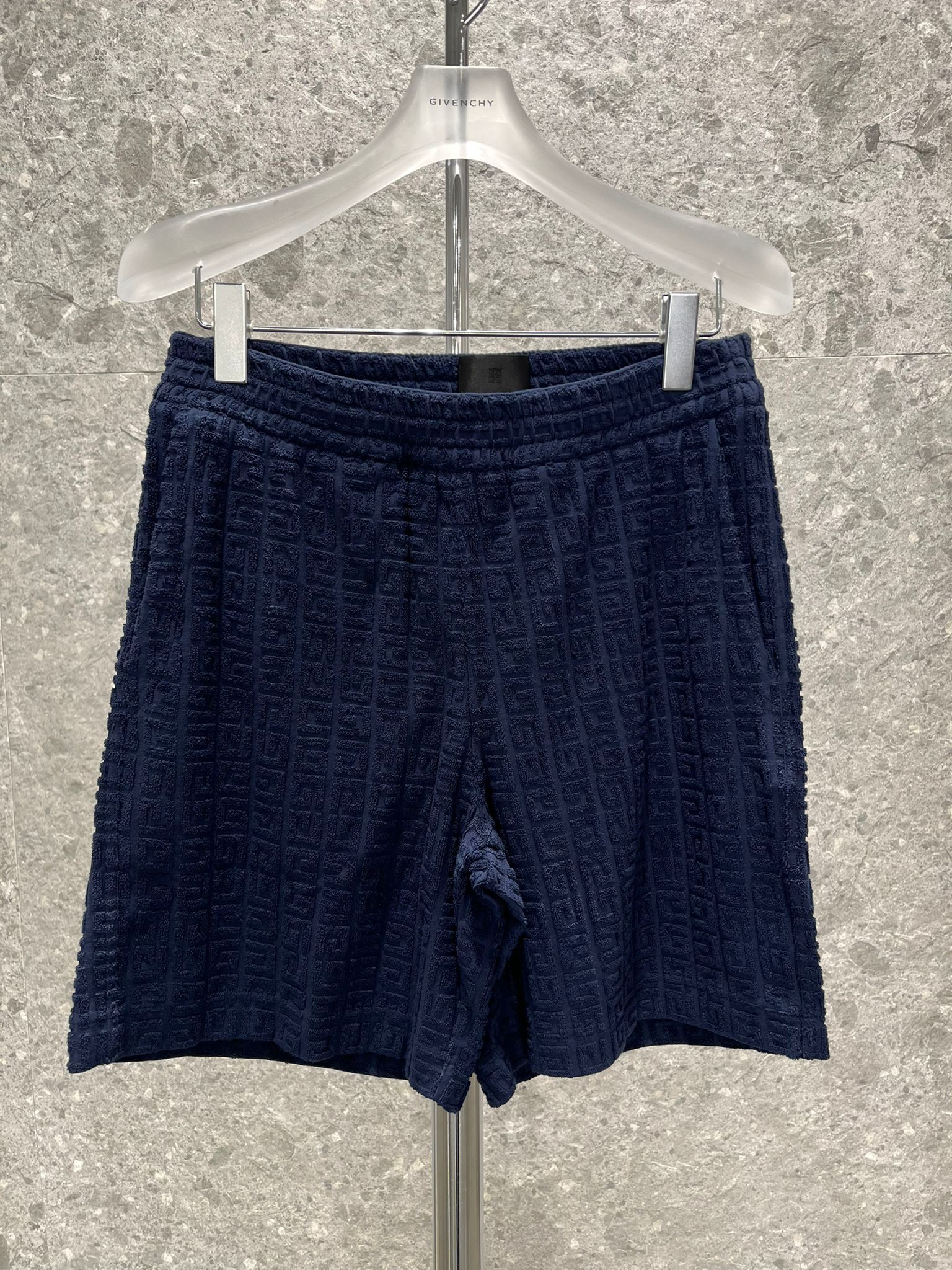 Givenchy oc11z0725 Towelling Bermuda Shorts in Blue Size US 32 / EU 48 - 1 Thumbnail