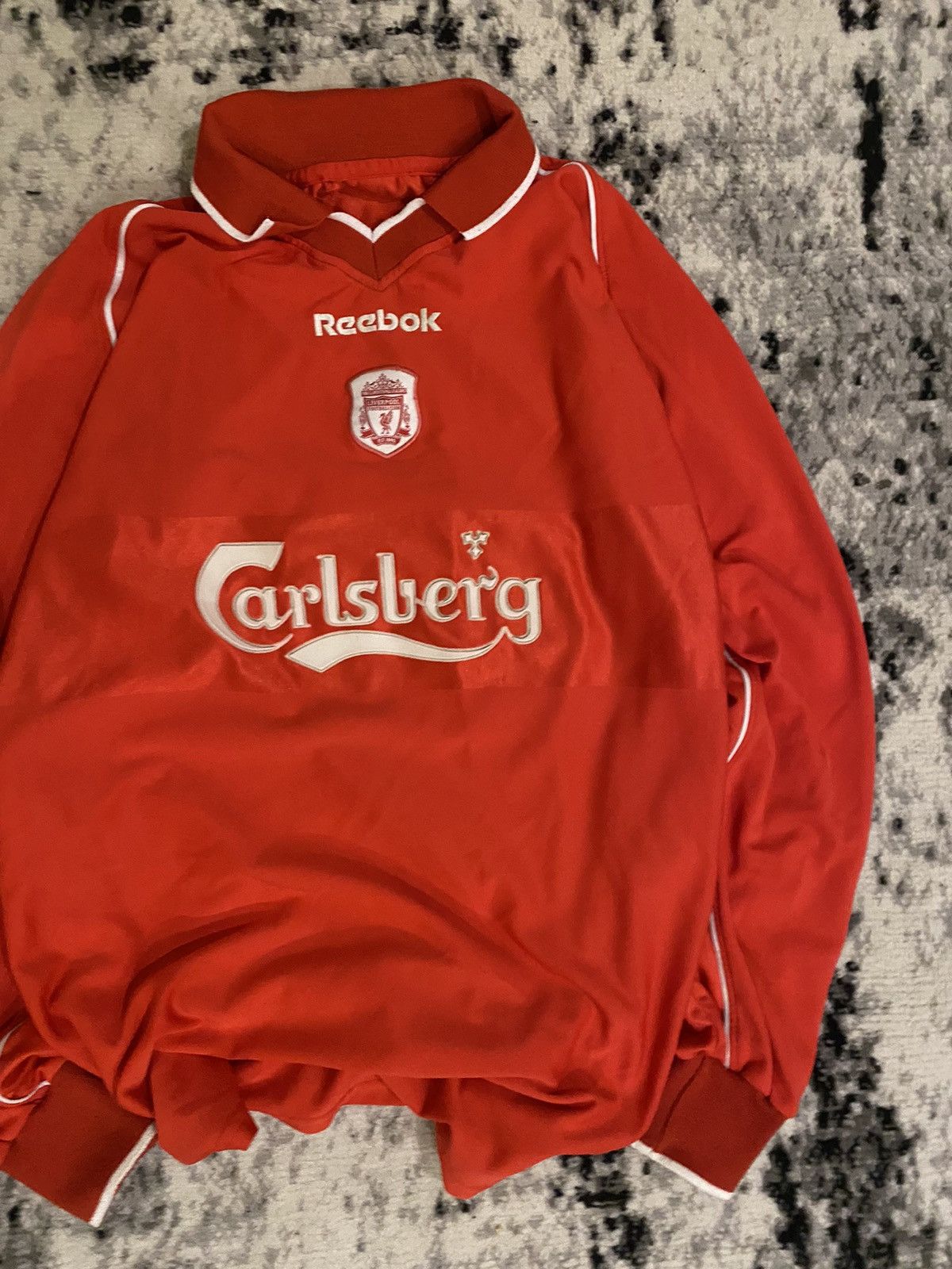 Vintage Vintage Long sleeve Jersey Liverpool Owen #10 Retro Rare Size US M / EU 48-50 / 2 - 2 Thumbnail