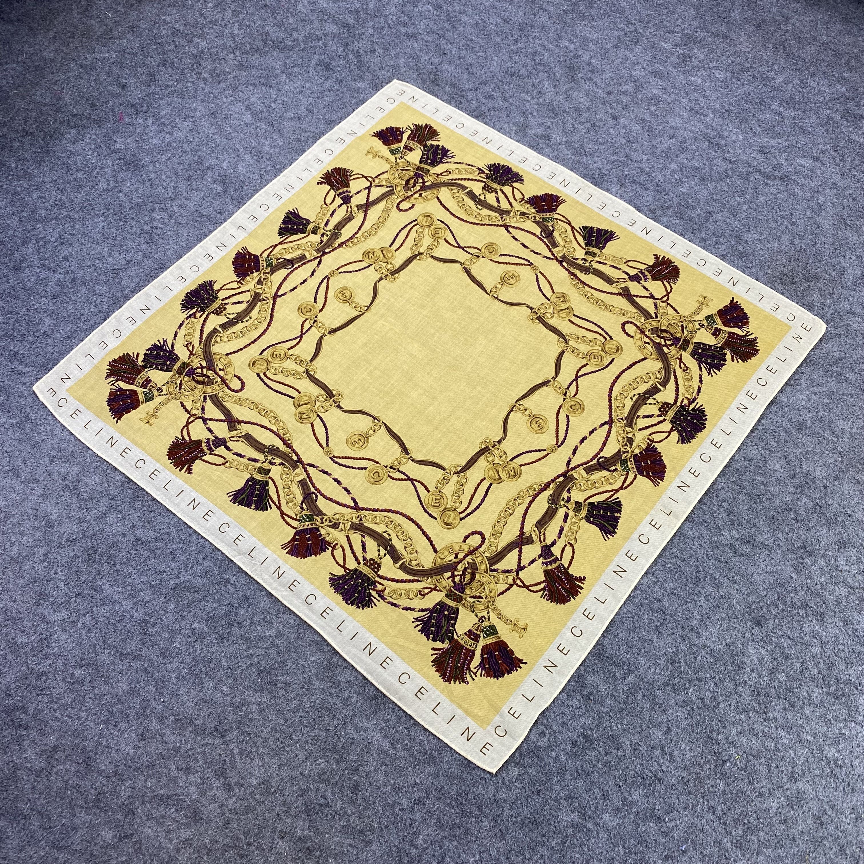 Celine Celine Handkerchief Neckerchief Bandana-B2036 Size ONE SIZE - 4 Thumbnail