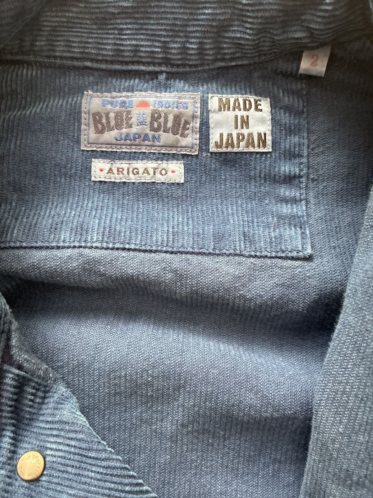 Blue Blue Japan Blue Blue Japan Arigato Indigo Corduroy Jacket Size US M / EU 48-50 / 2 - 3 Thumbnail