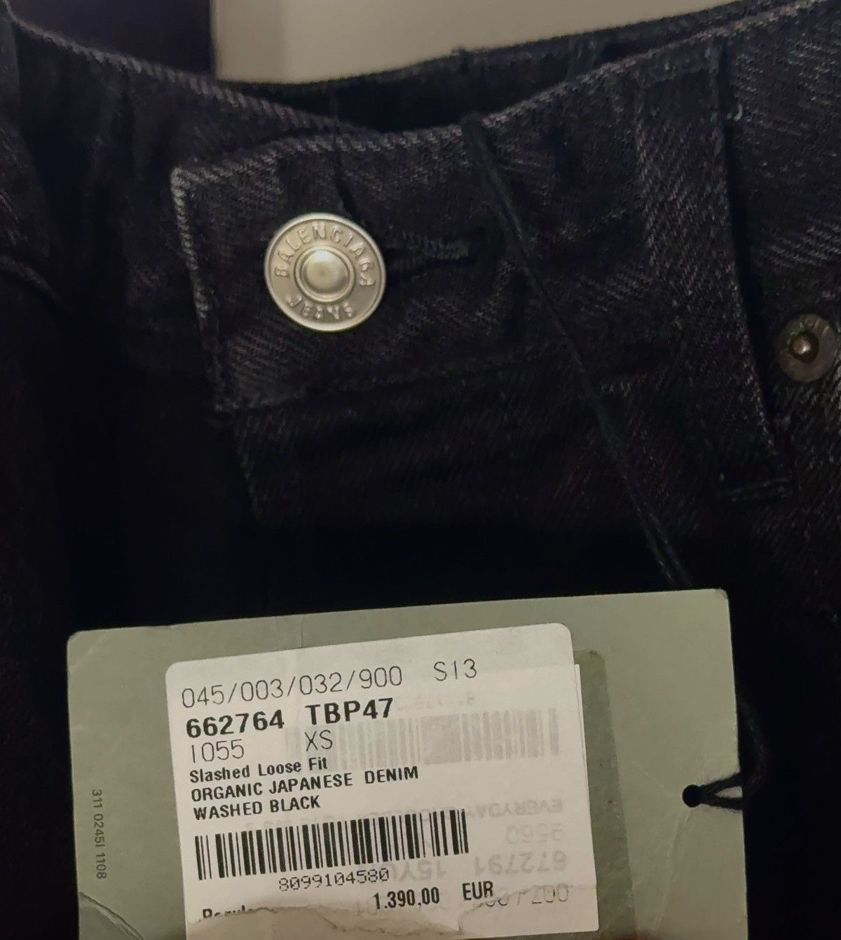 Balenciaga ✅Balenciaga Black Slashed Jeans Distressed Denim XS Size US 28 / EU 44 - 6 Thumbnail