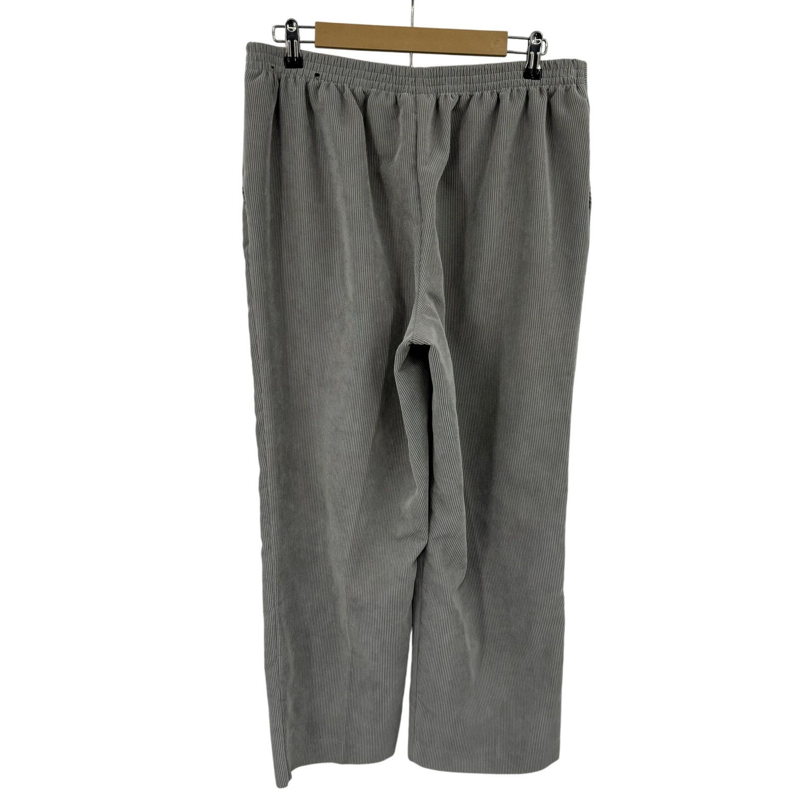 Other Alfred Dunner Corduroy Eskimo Kiss 14 Gray Pants Classic Fit Size 36" / US 14 / IT 50 - 2 Thumbnail