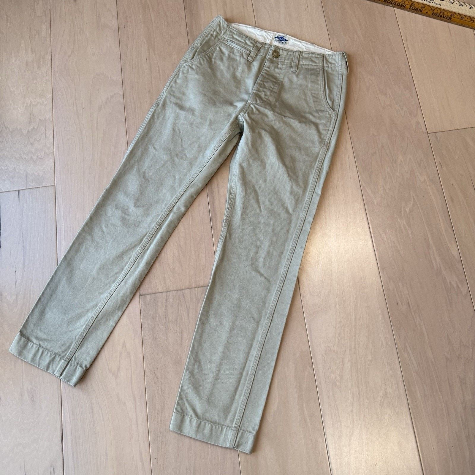 Tellason Joe McCoy Chino Pants Khaki Made in USA Military Minimalist Size US 27 - 8 Thumbnail