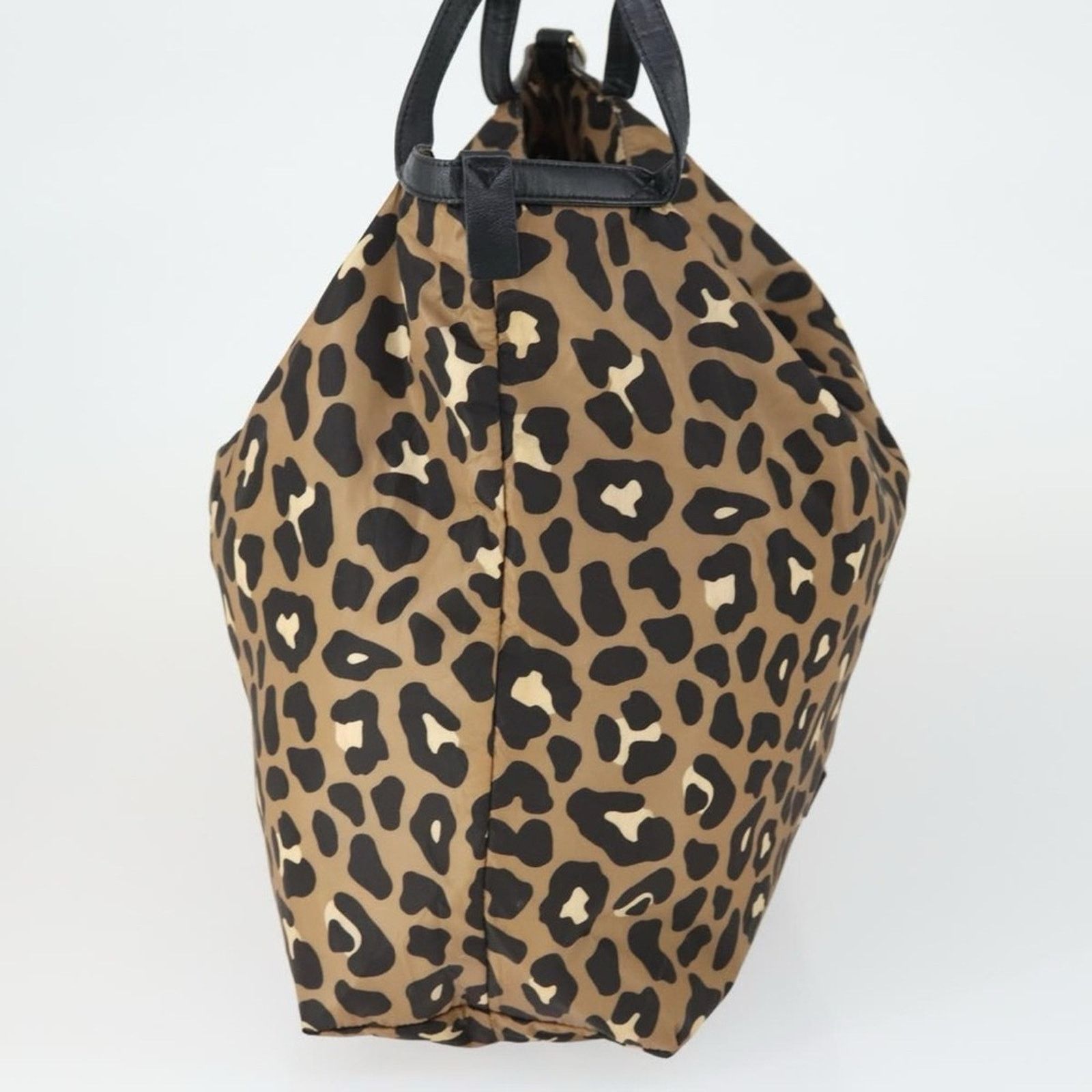Jimmy Choo Jimmy Choo Leopard Print Nylon Tote Bag with Baby pouch Size ONE SIZE - 7 Thumbnail