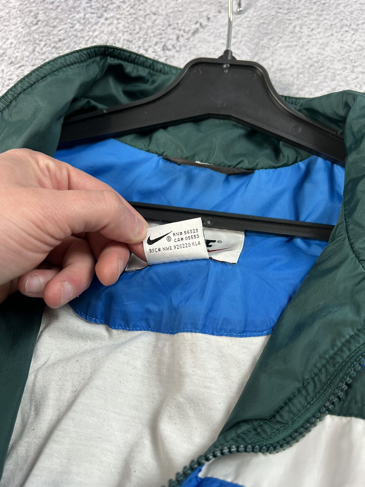 Nike × Vintage Vintage Nike big swoosh logo full zip Size US M / EU 48-50 / 2 - 14 Thumbnail