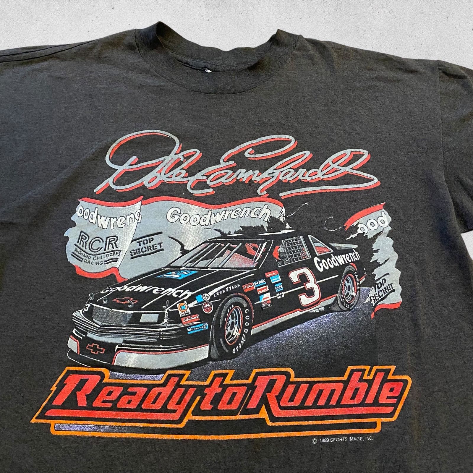 NASCAR × Vintage Vintage Dale Earnhardt Ready To Rumble 1989 Nascar T Shirt Size US L / EU 52-54 / 3 - 2 Thumbnail
