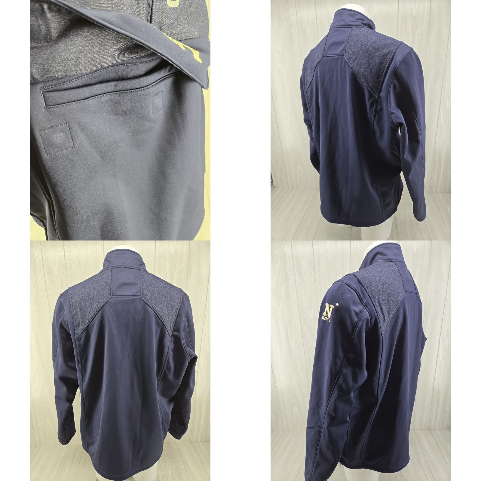 Under Armour US Navy Under Armour Mens Coldgear 1/2 Zip Pullover Jacket XL Blue Loose Size US XL / EU 56 / 4 - 8 Thumbnail