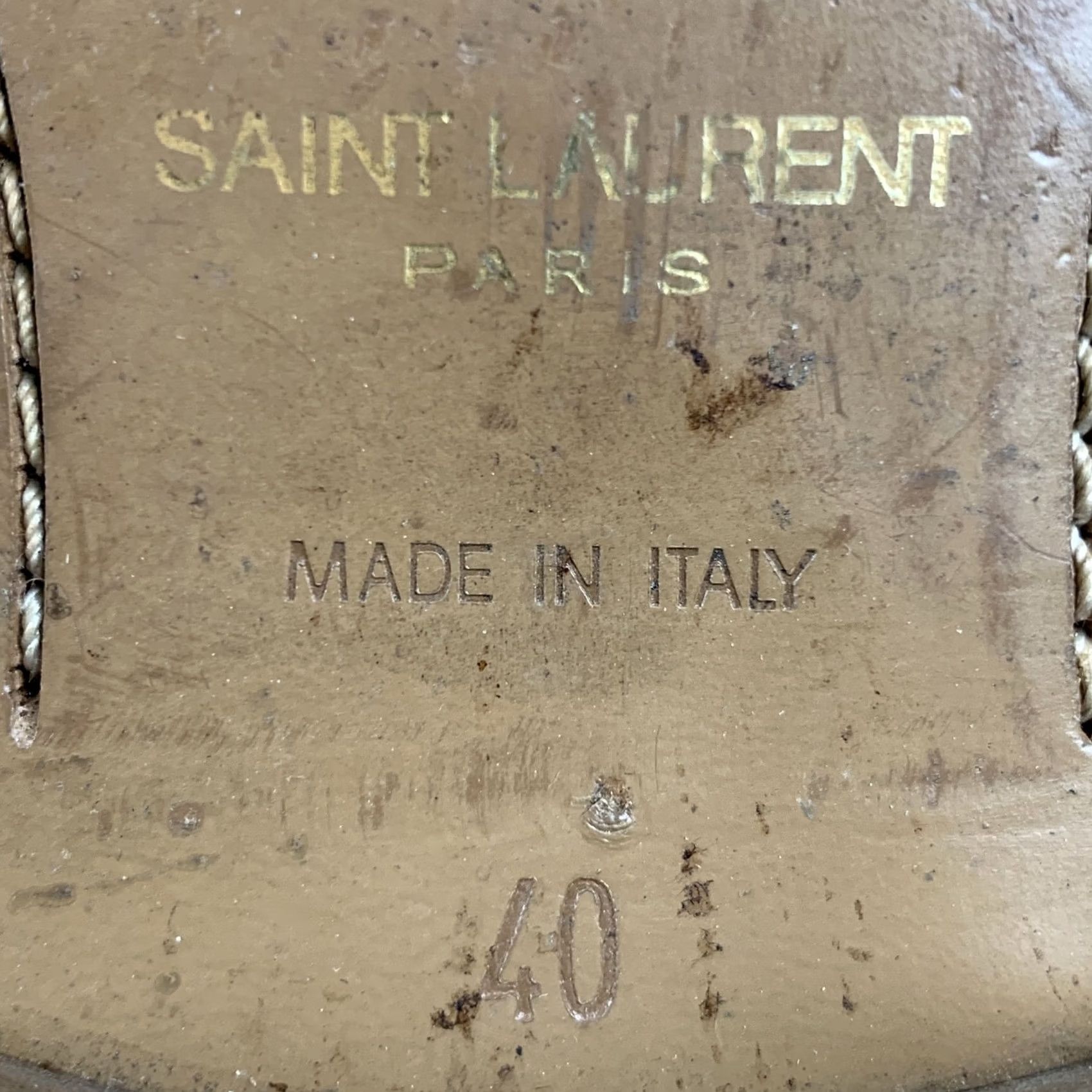 Yves Saint Laurent SAINT LAURENT Tan Leather Ankle Boots Size 7 Size US 6 / EU 39 - 7 Thumbnail