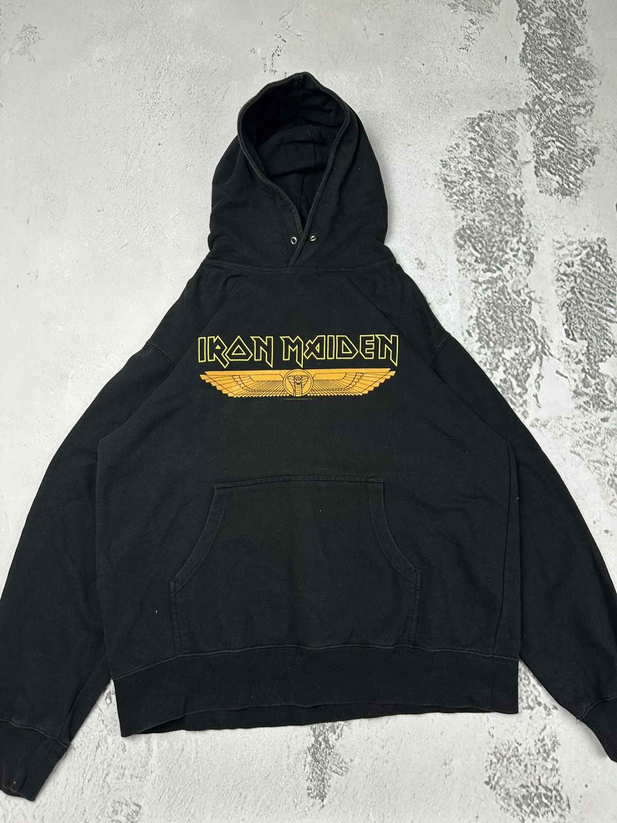 Iron Maiden Vintage 2008 Iron Maiden Powerslave Album Band Black Hoodie Size US L / EU 52-54 / 3 - 2 Thumbnail