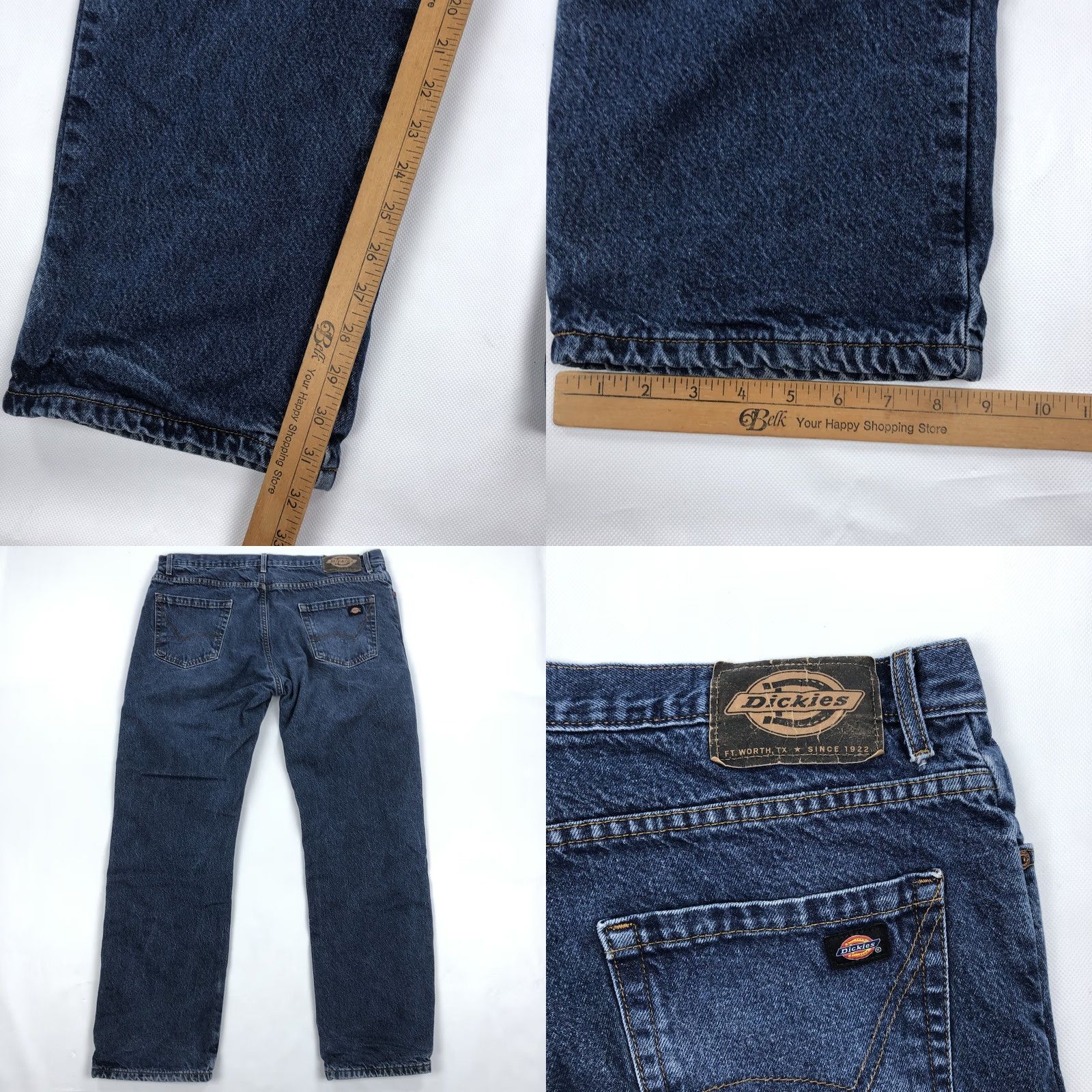 Dickies Dickies Jeans 38x32 Relaxed Fit Flannel Lined Blue Denim Workwear Size US 38 / EU 54 - 8 Thumbnail