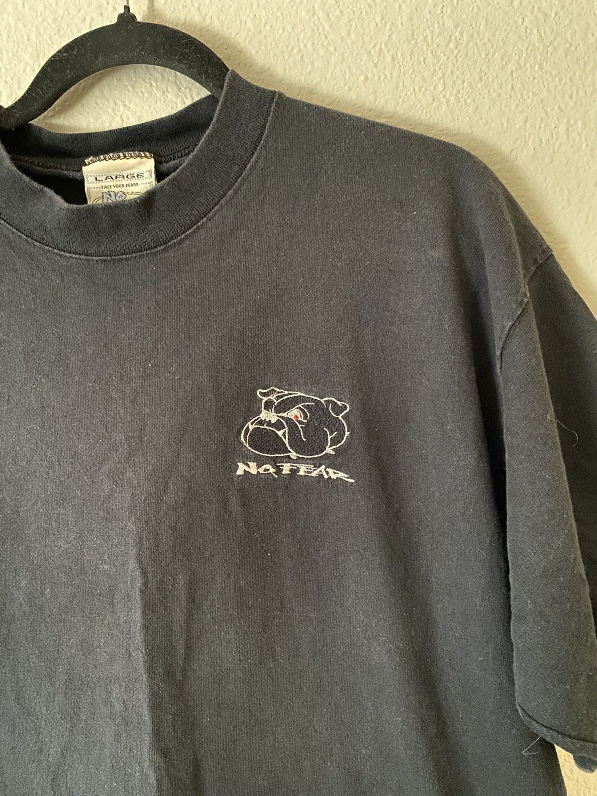 No Fear Vintage No Fear Embroidered Bulldog Logo T Shirt Size Large Size US L / EU 52-54 / 3 - 2 Thumbnail