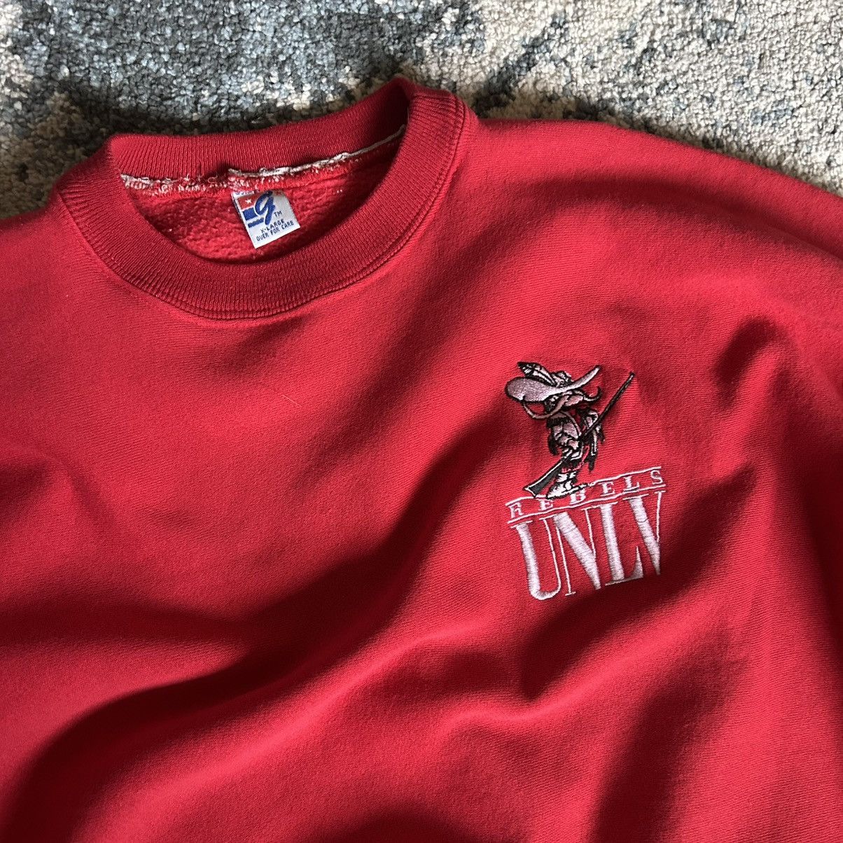 The Game ViNTAGE UNLV REBELS BOXY DROP SHOULDER FLEECE CREWNECK USA Size US XL / EU 56 / 4 - 1 Thumbnail