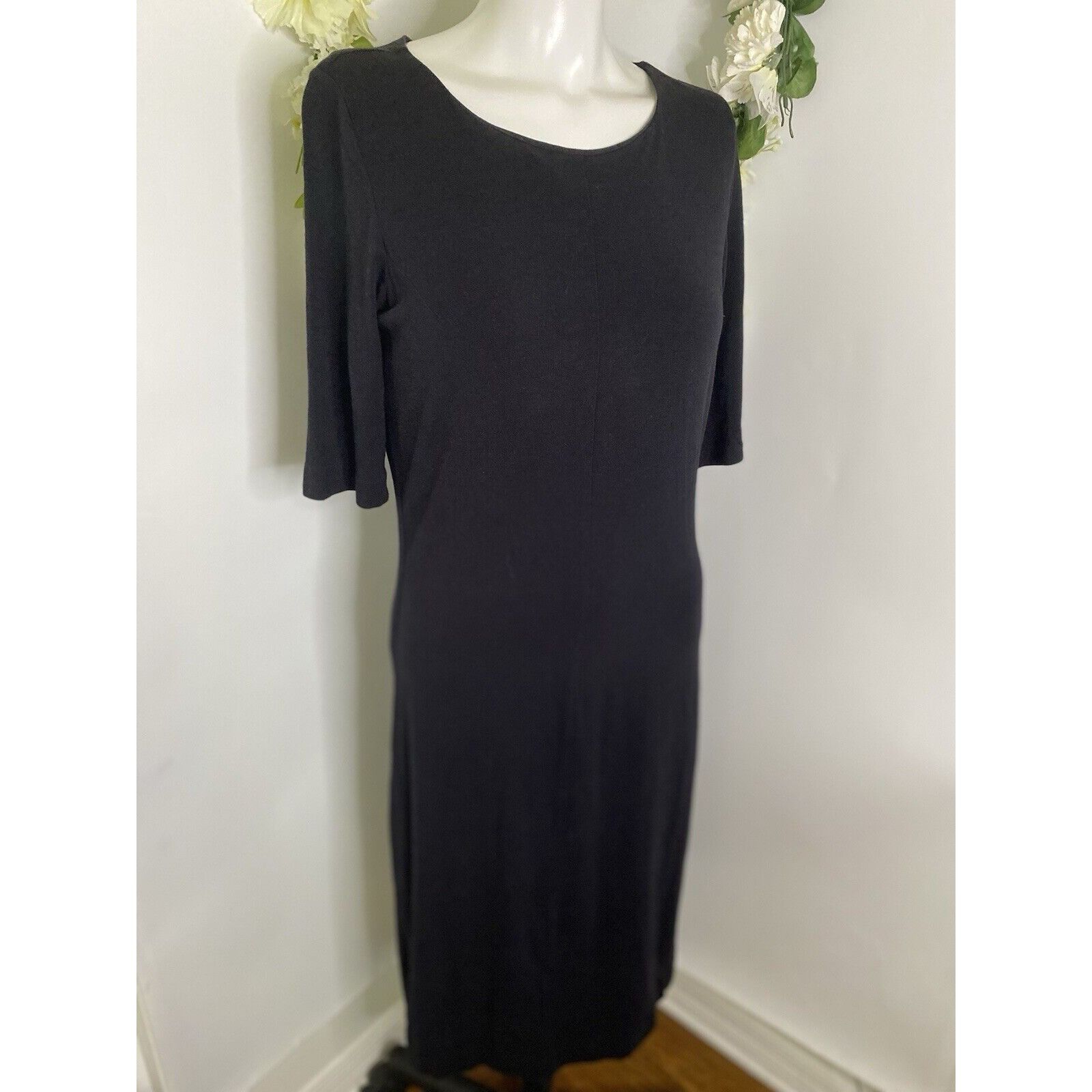 Diane von Furstenberg Diane Von Furstenberg Women Scoop Neck Short Sleeve Midi Dre Size L / US 10 / IT 46 - 15 Thumbnail
