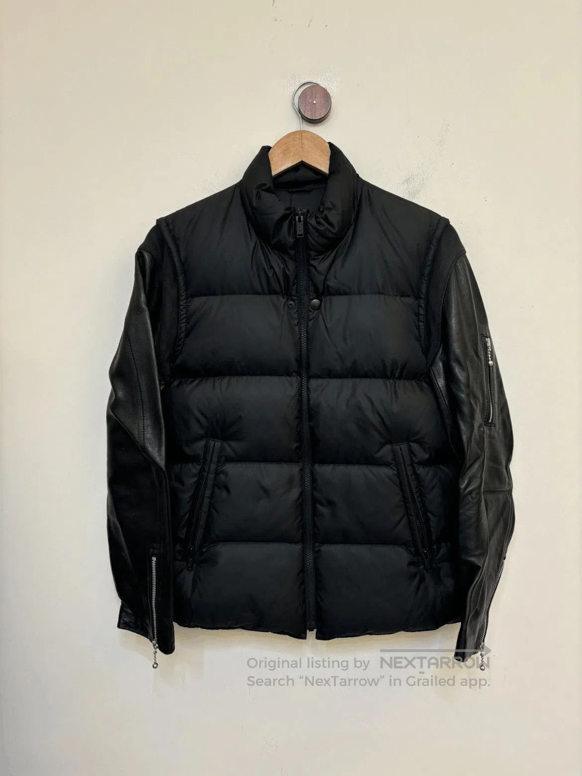 Undercover Sz 1 Undercover Leather Sleeves Puffer Jacket. Size US S / EU 44-46 / 1 - 1 Thumbnail