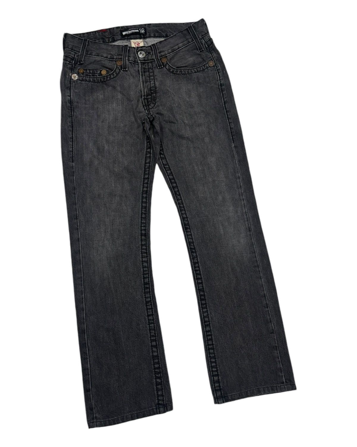 True Religion 🔥TRUE RELIGION DENIM JEANS BLACK Size US 31 - 3 Thumbnail