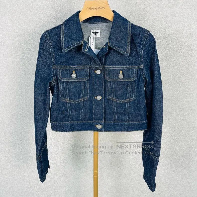 Dior Dior Blue Bee Embroidered Denim Jacket. Size US XS / EU 42 / 0 - 1 Thumbnail